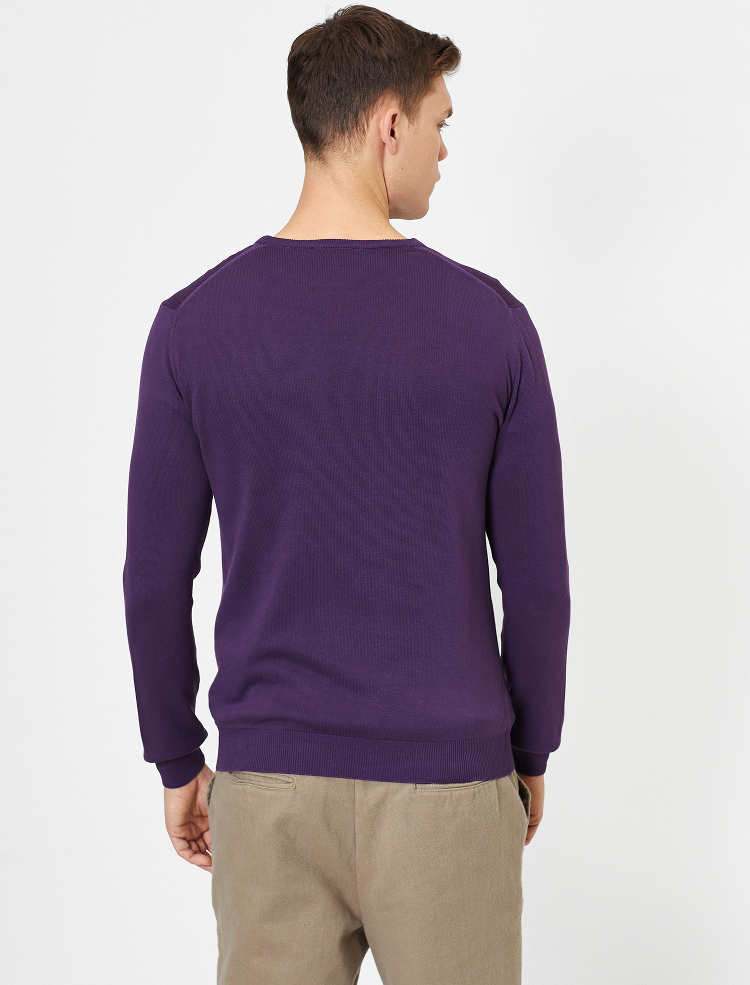   Bisiklet Yaka Triko Kazak