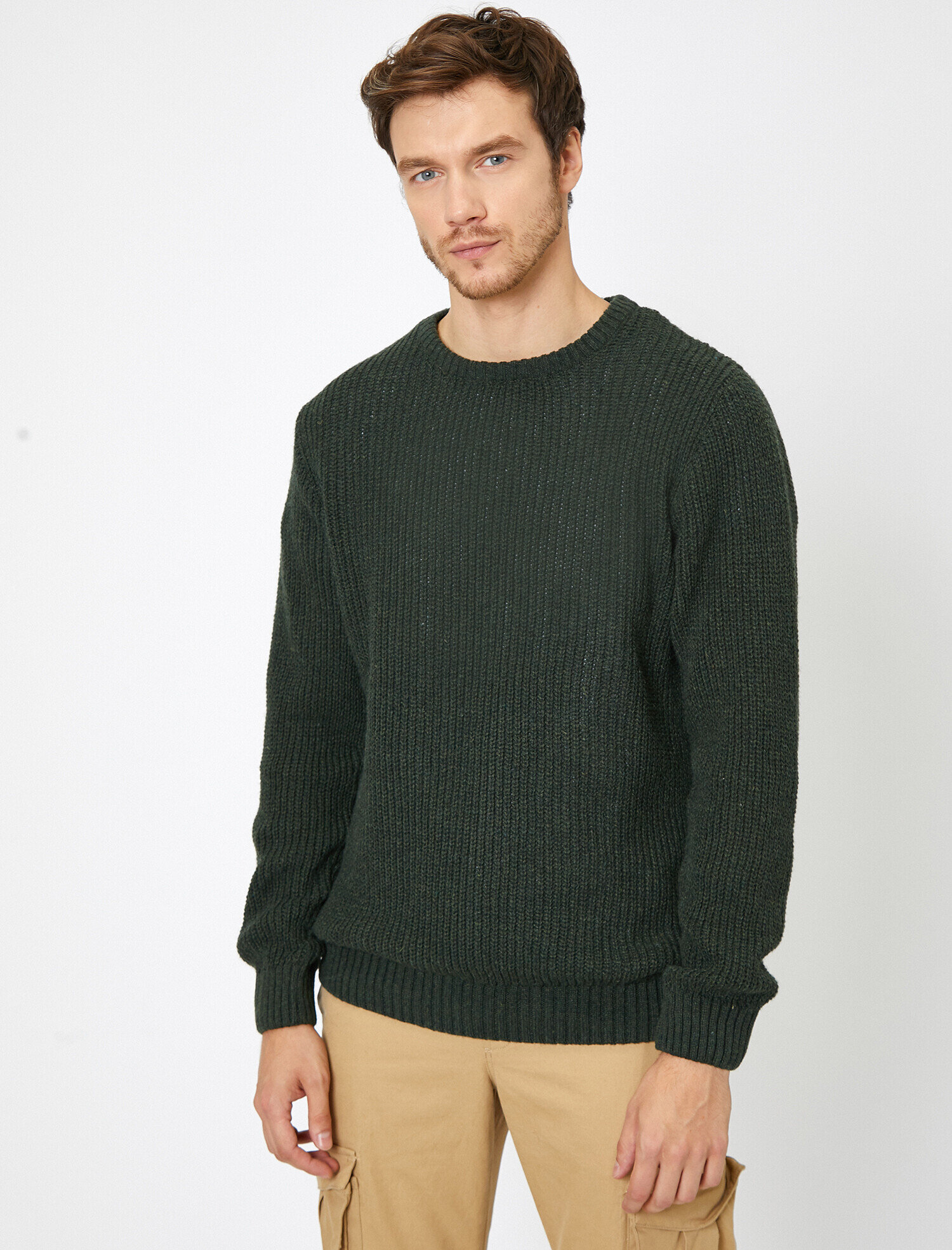   Bisiklet Yaka Triko Kazak