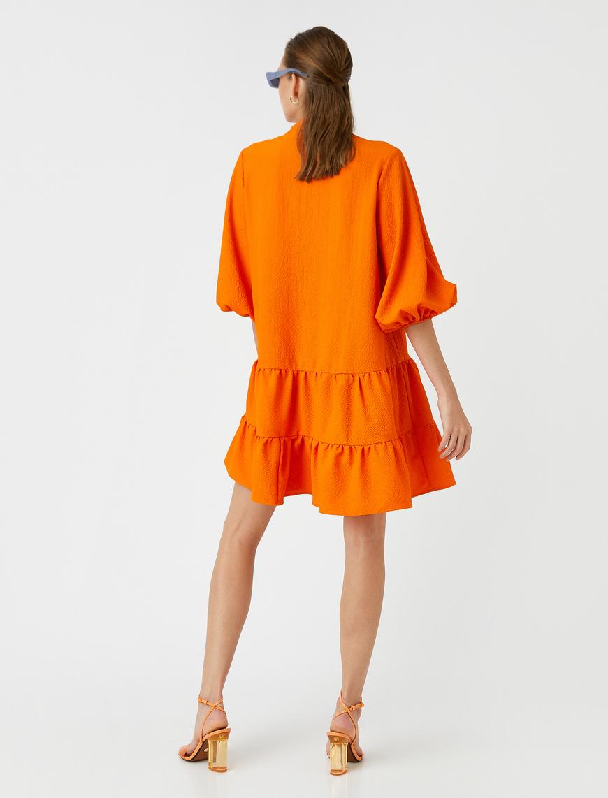   Oversize Katlı Elbise