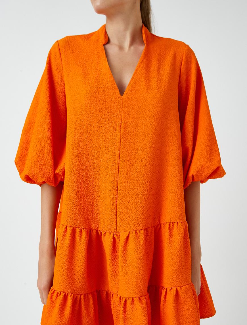   Oversize Katlı Elbise