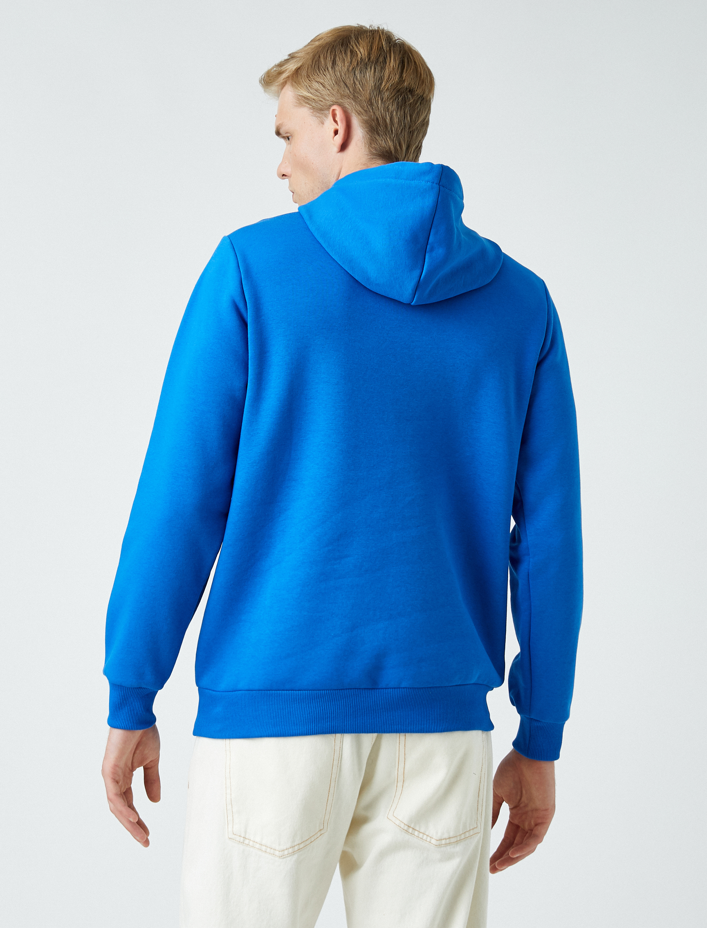   Yazılı Kapşonlu Sweatshirt Şardonlu