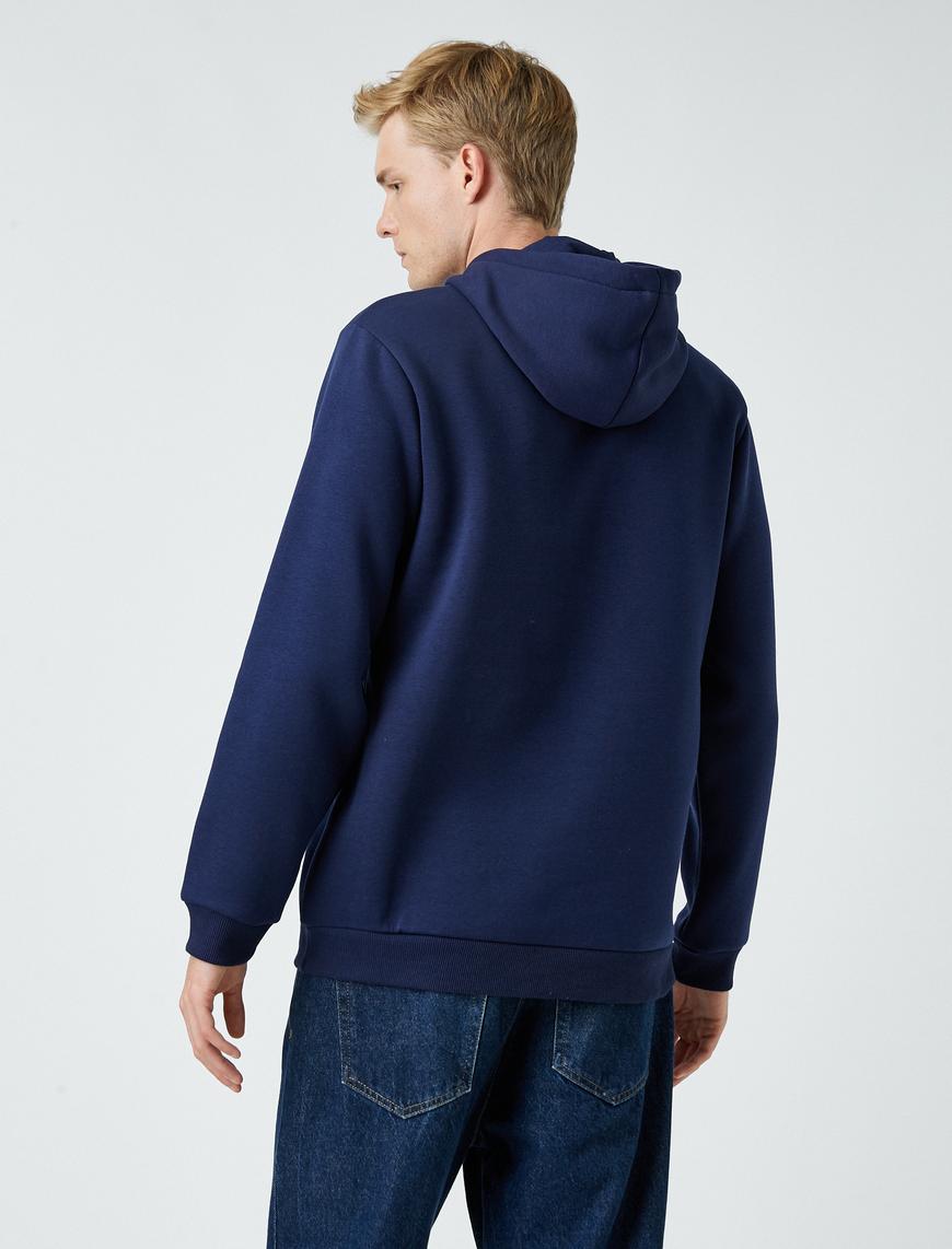   Baskılı Basic Sweatshirt Şardonlu