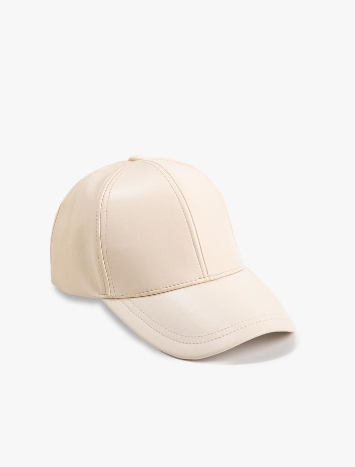 Kadın Suni Deri Cap Şapka