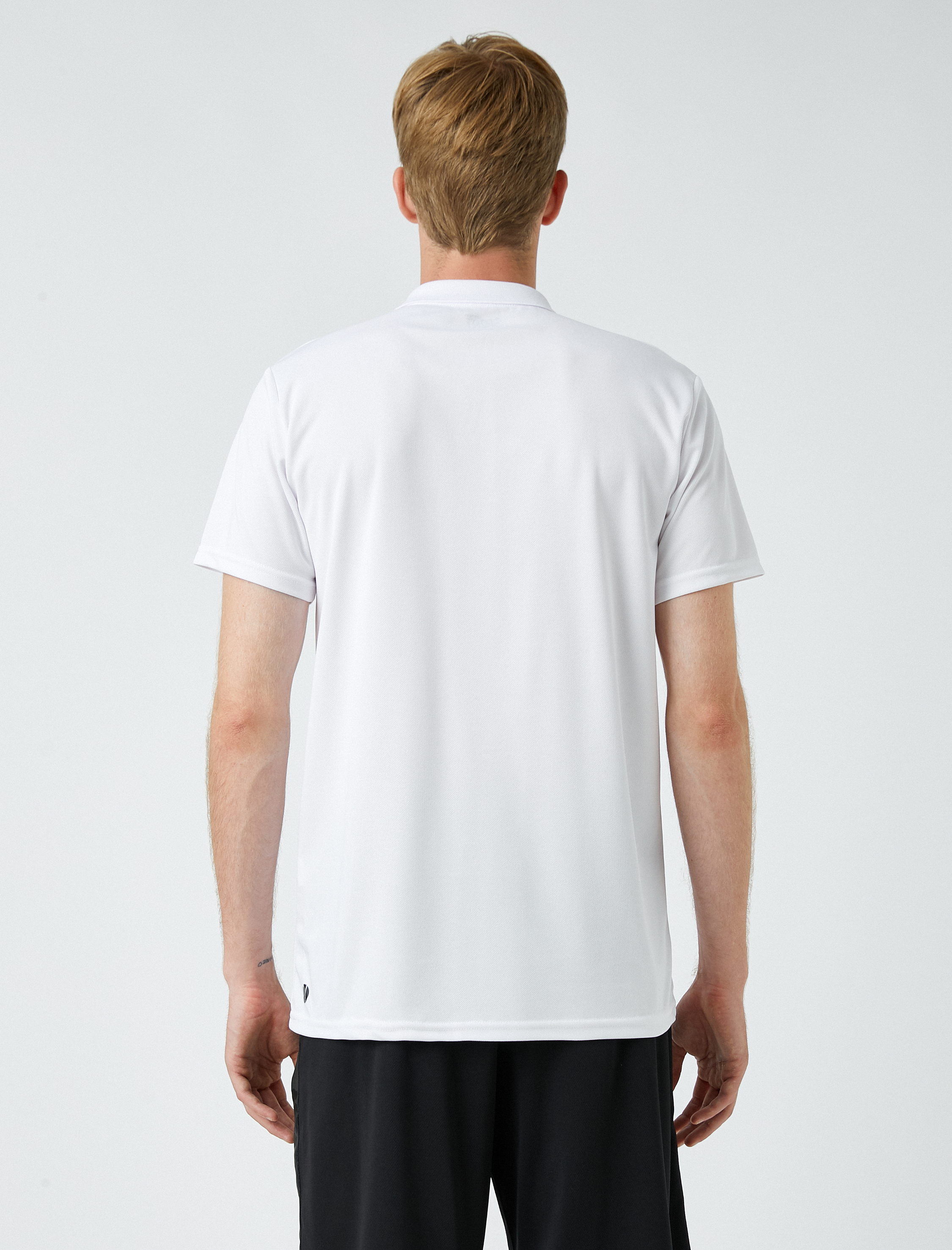   Basic Spor Tişört Polo Yaka Hızlı Kuruyan Kumaş