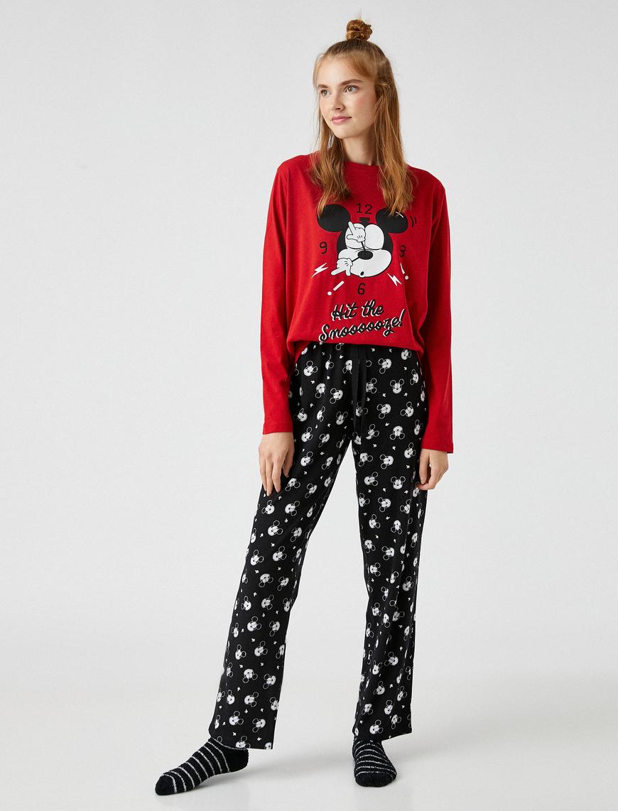   Kışlık Pijama Takımı Pamuklu Baskılı