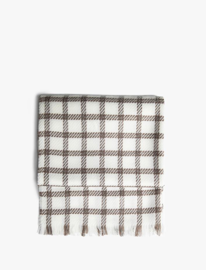 Kadın Ekose Desenli Şal