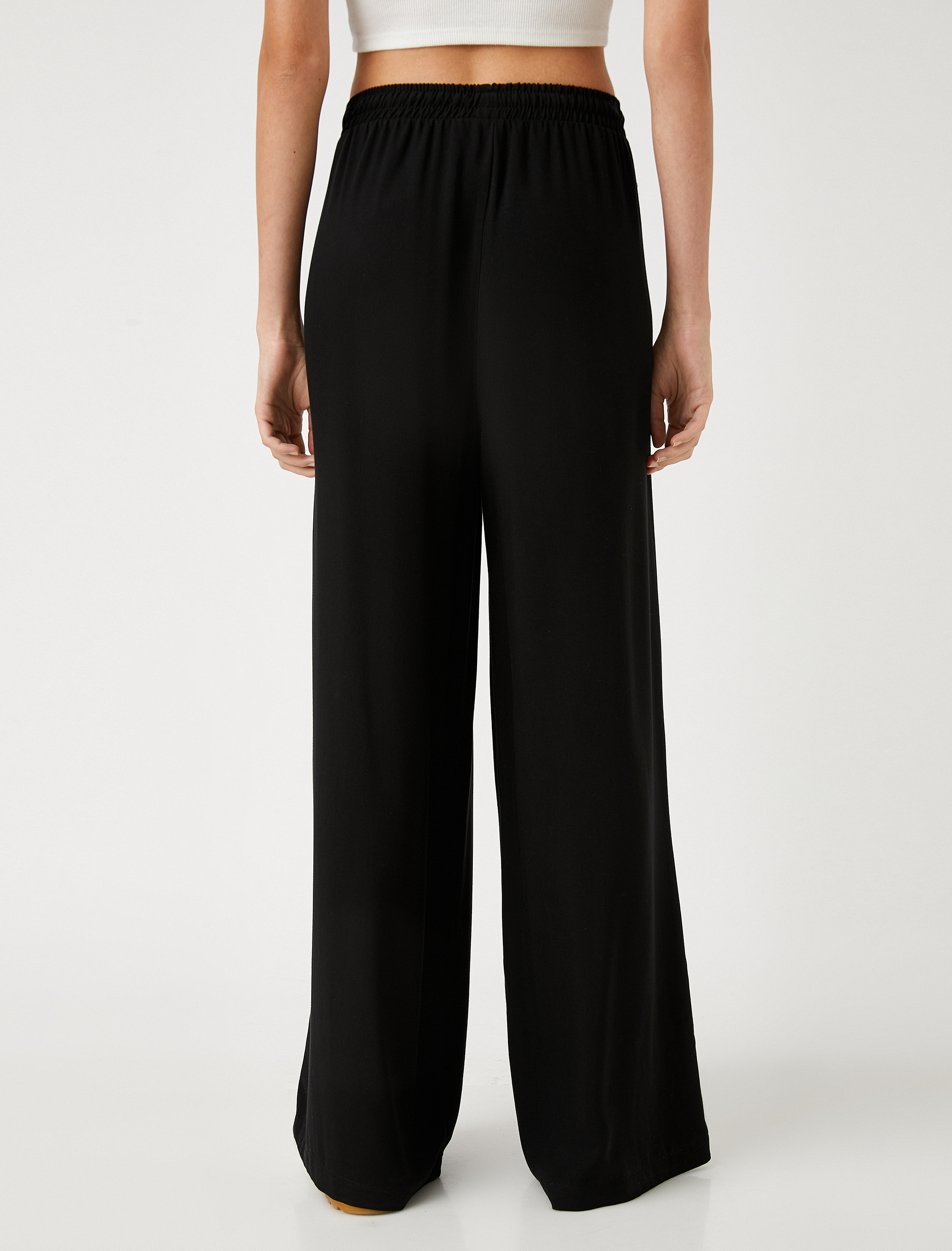   Bol Paça Pantolon Beli Bağlamalı