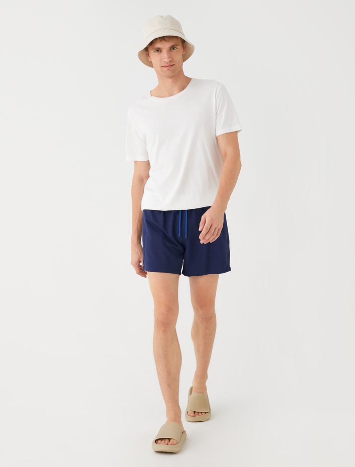  Basic Deniz Şortu Beli Bağcıklı