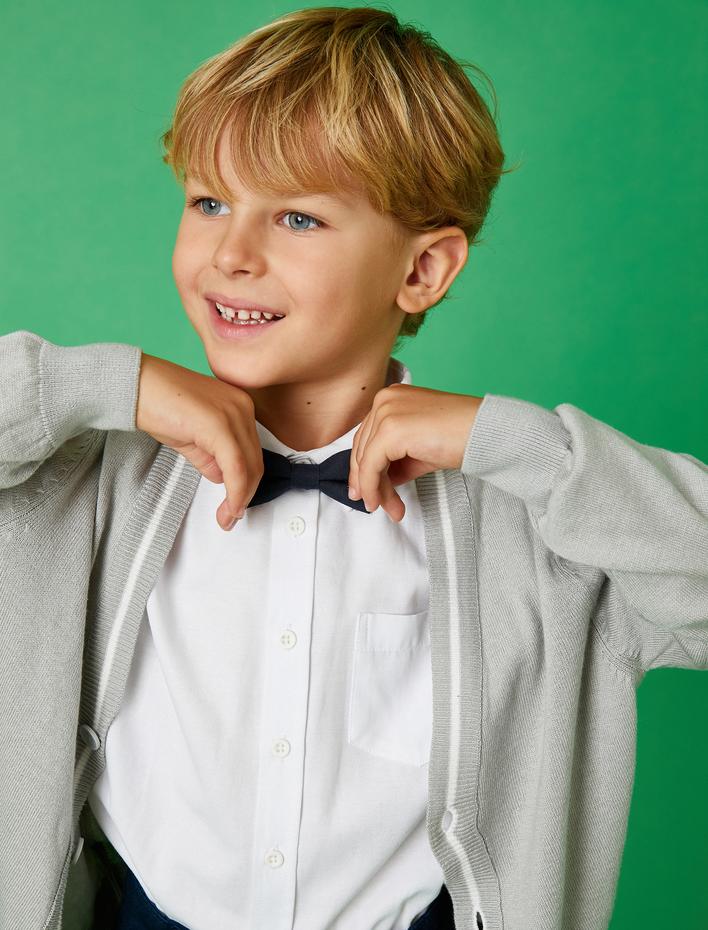 Erkek Çocuk Basic Gömlek Uzun Kollu Pamuklu
