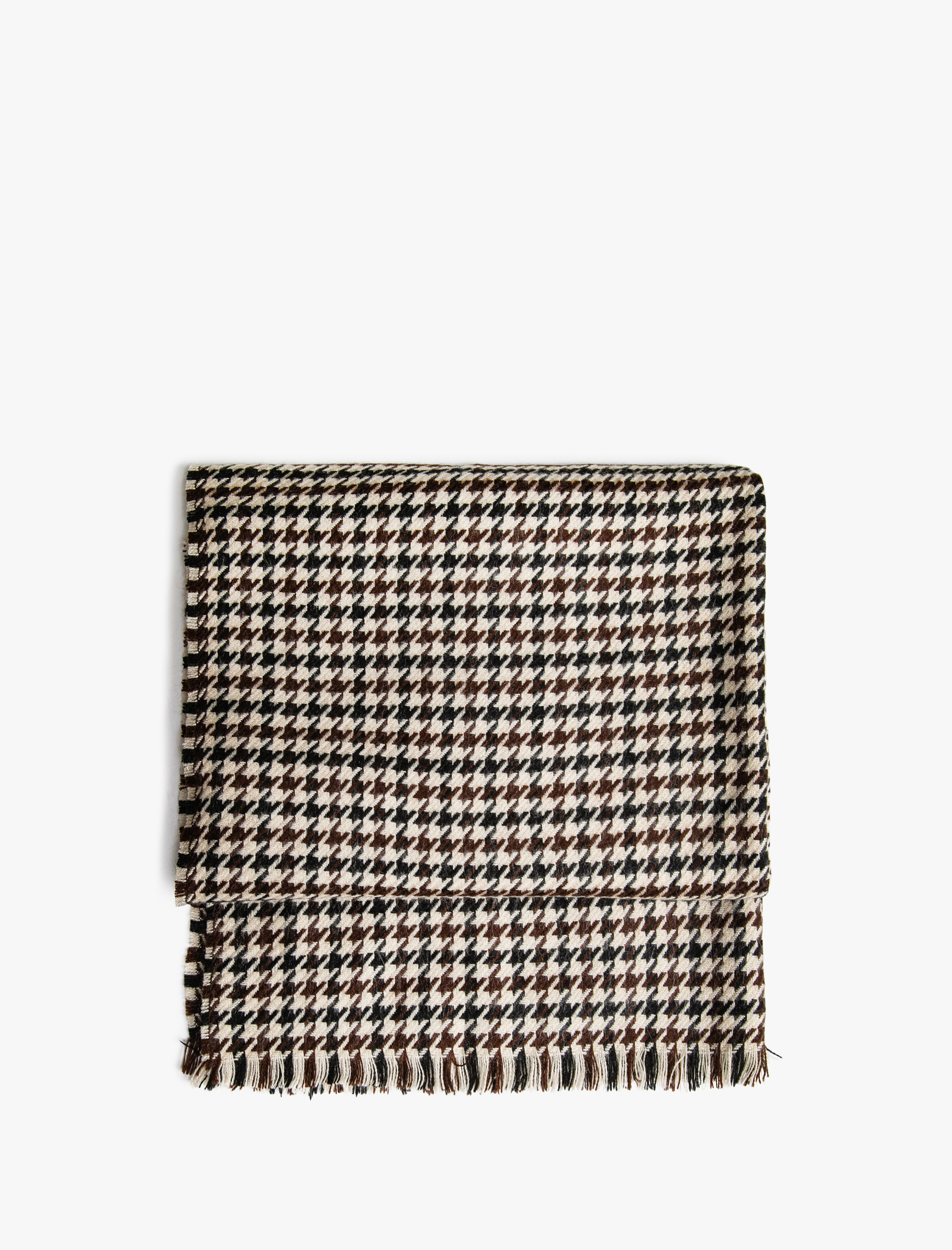  Kadın Kazayağı Desenli Şal