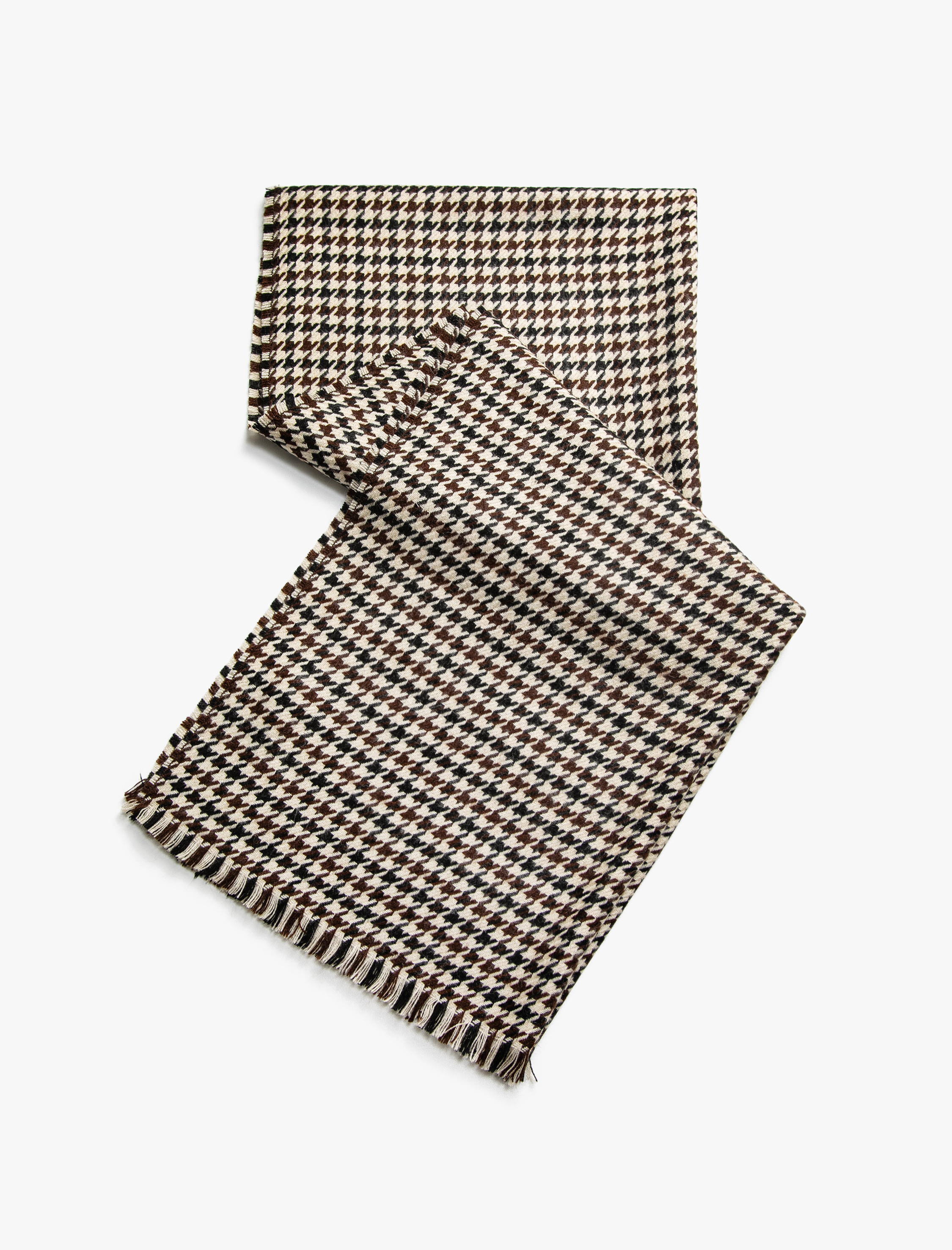  Kadın Kazayağı Desenli Şal