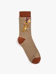 Tom ve Jerry Soket Çorap Lisanslı Baskılı