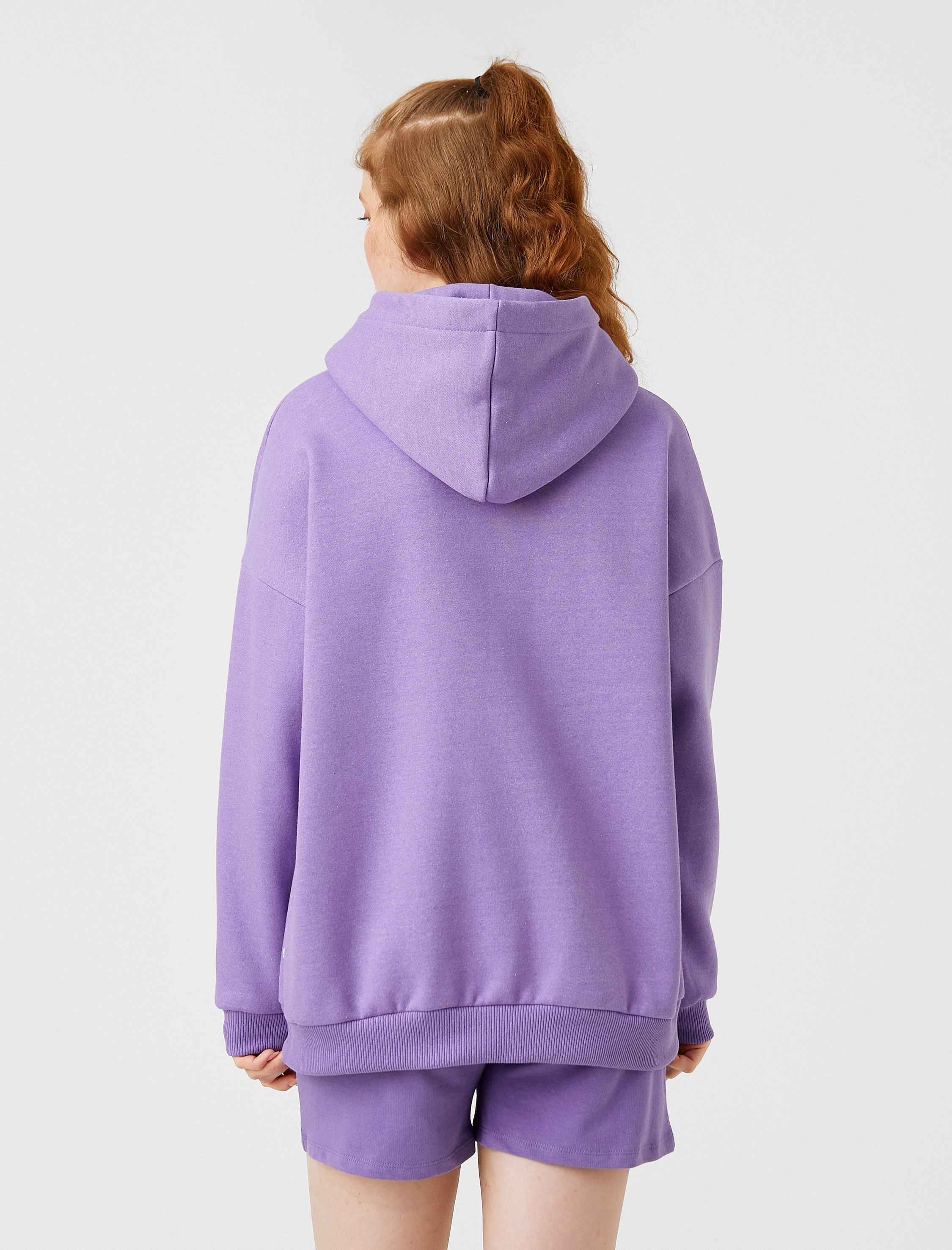   Spor Oversize Sweatshirt Şardonlu Sıcak Tutan 3 İplik