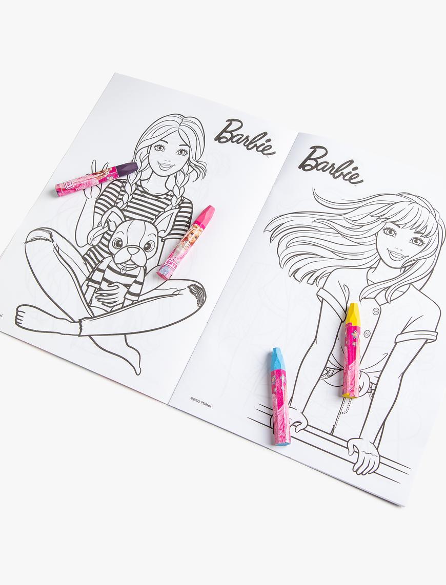  Kadın Barbie Lisanslı Boyama Seti