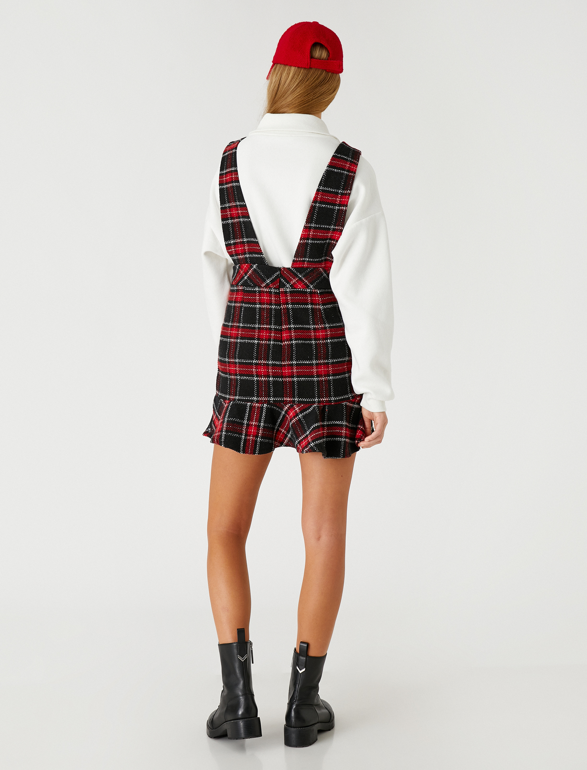   Mini Kolej Salopet Elbise Jile