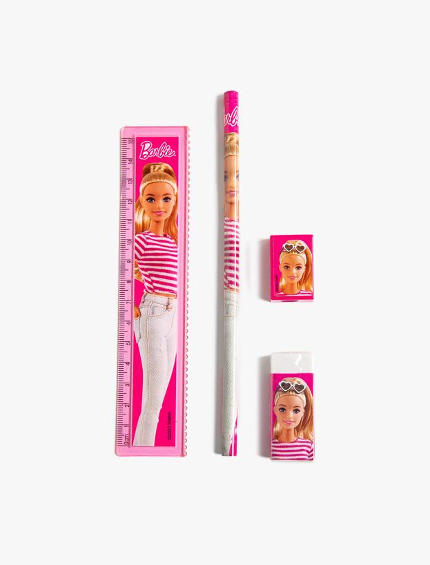  Kadın / Çocuk Barbie Lisanslı Baskılı Kırtasiye Seti