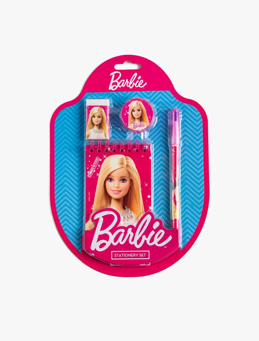  Kadın Barbie Lisanslı Baskılı Kırtasiye Seti