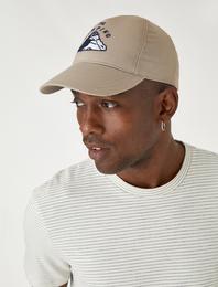 Slogan İşlemeli Cap Şapka