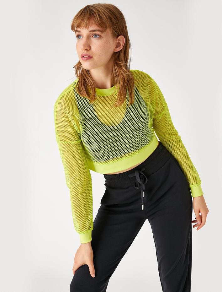  File Crop Spor Sweatshirt