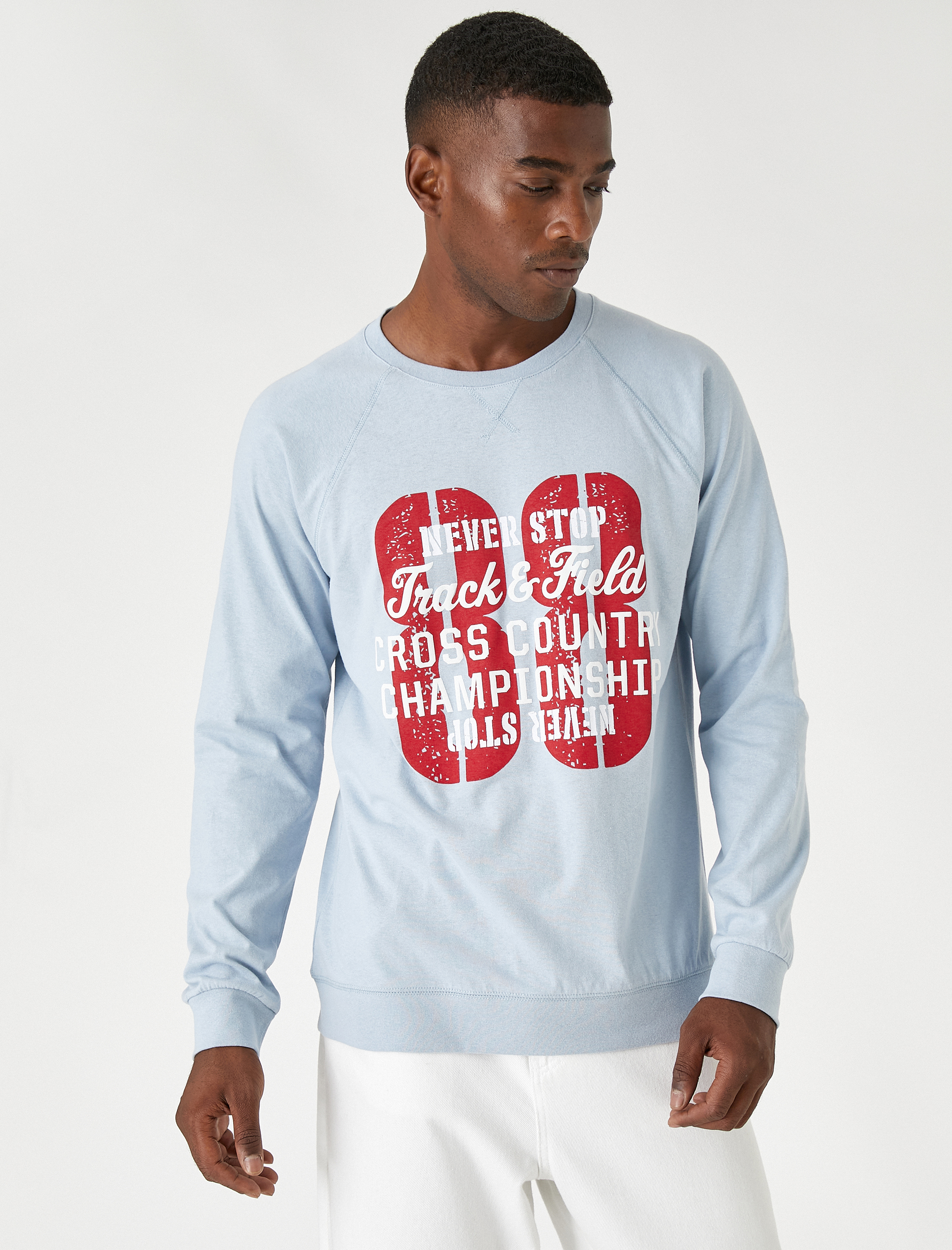   Kolej Tişört Uzun Kollu Baskılı