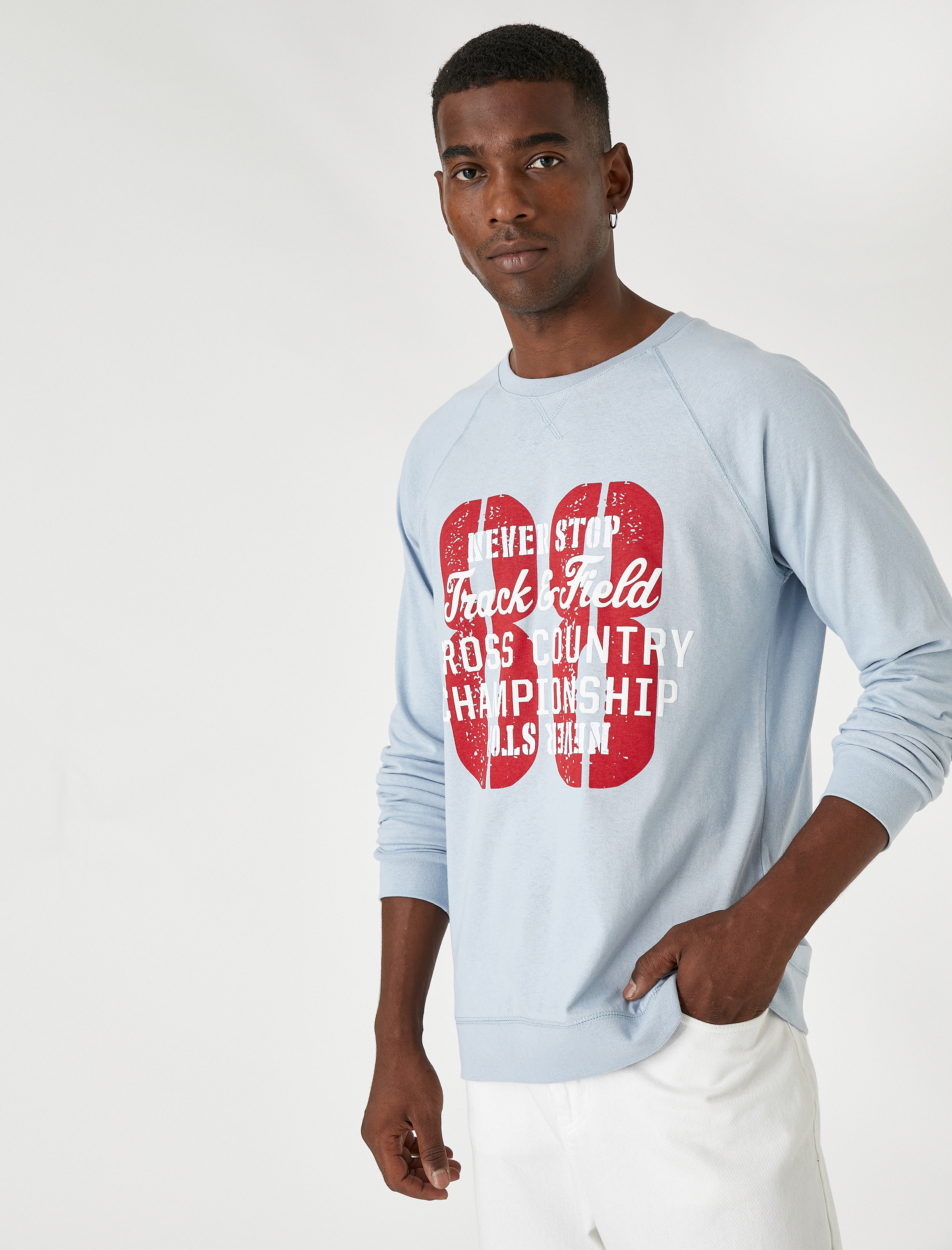   Kolej Tişört Uzun Kollu Baskılı