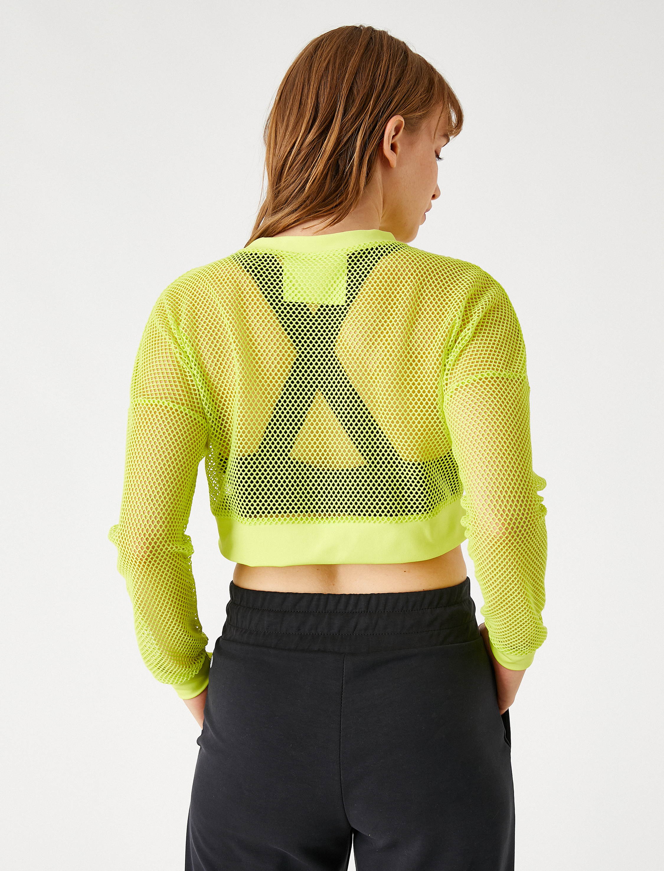   File Crop Spor Sweatshirt