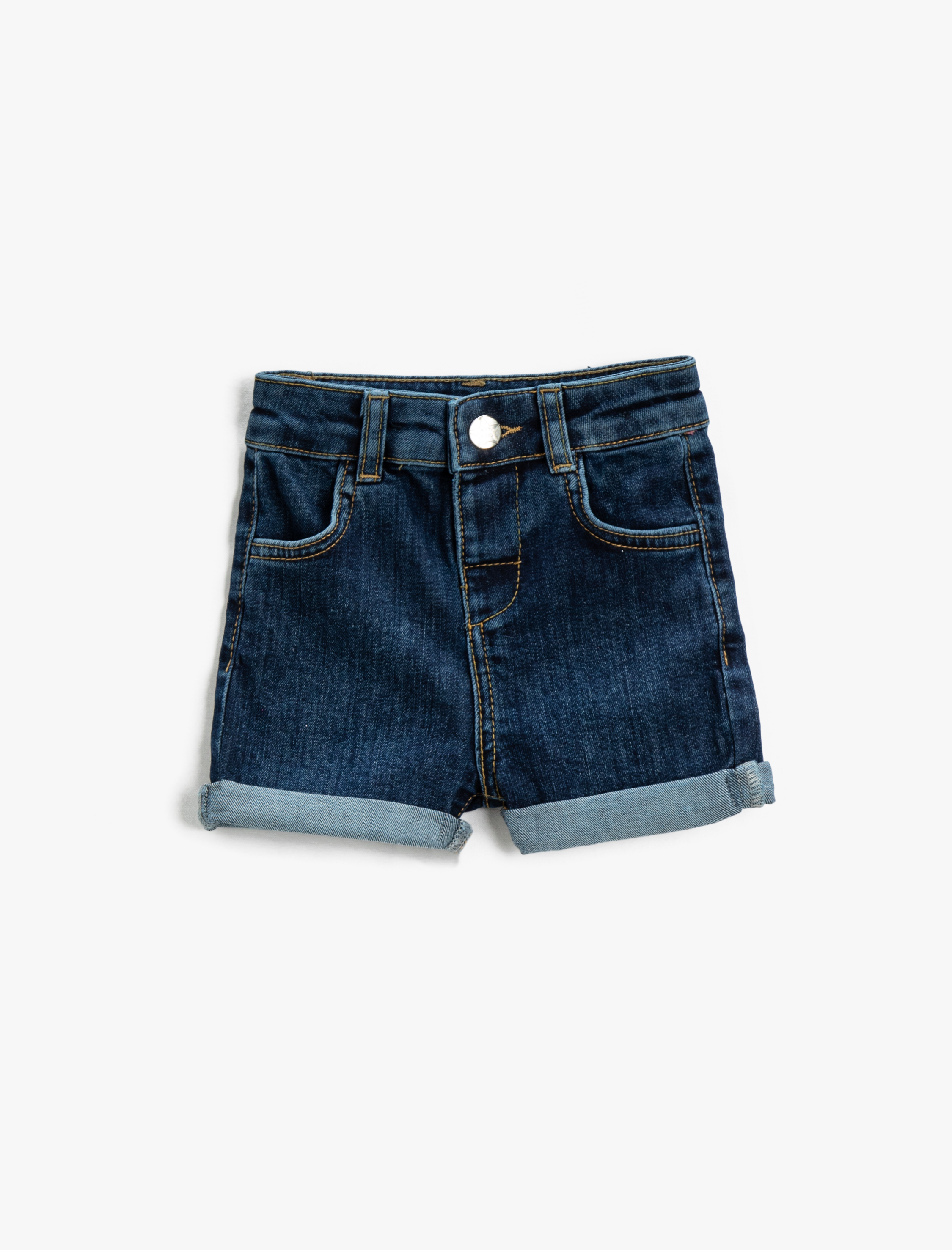  Kız Bebek Kot Şort Pamuklu