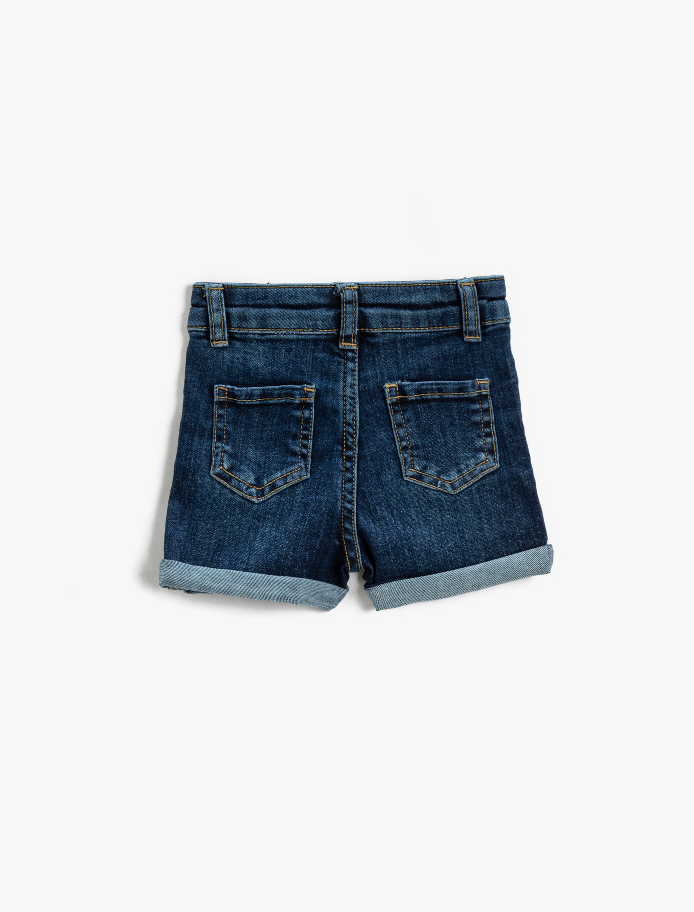  Kız Bebek Kot Şort Pamuklu