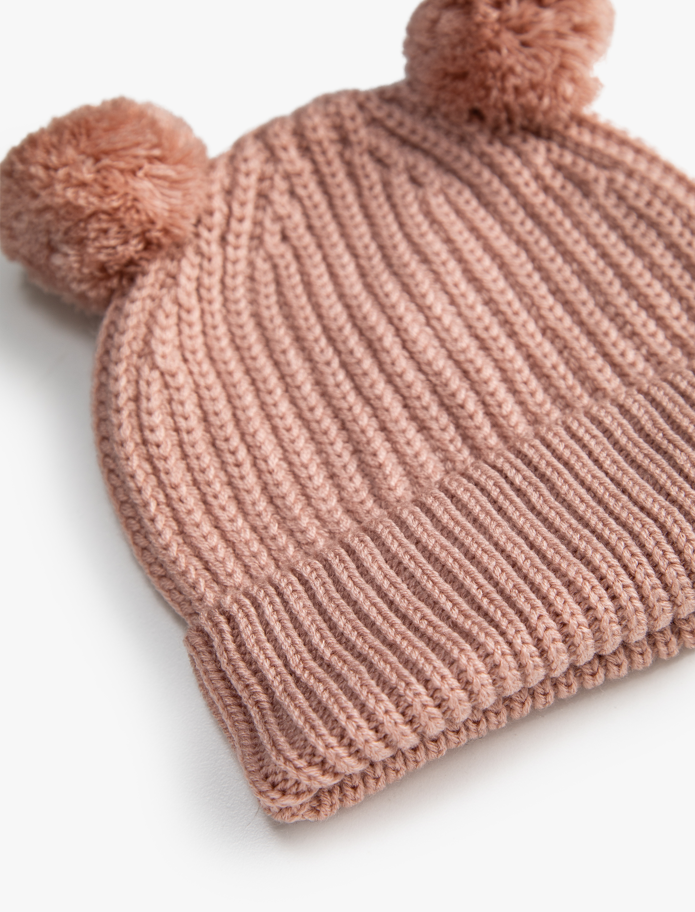  Kız Bebek Ponponlu Örgü Bere