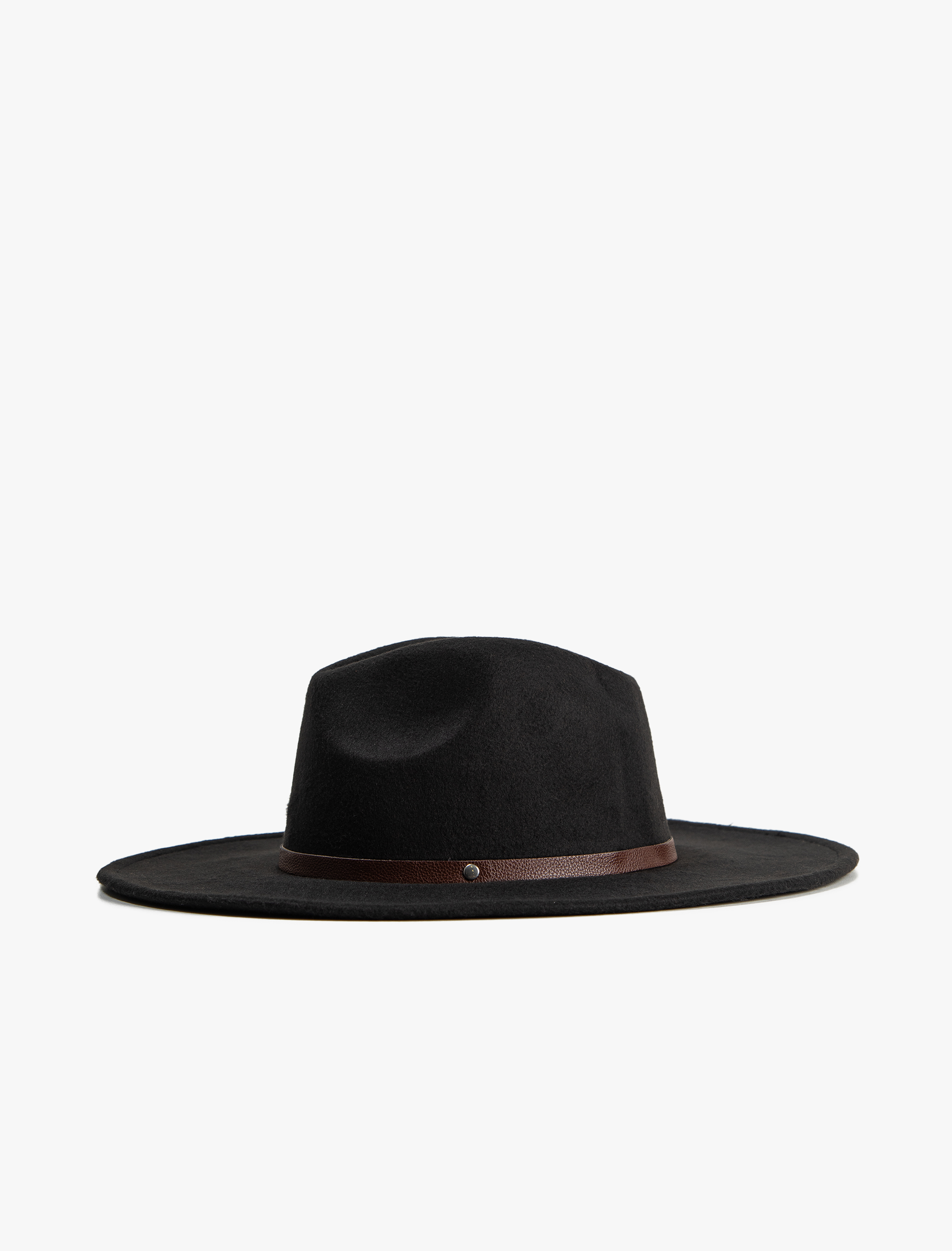  Kadın Fötr Şapka Şerit Detaylı