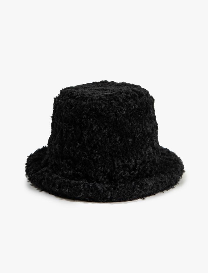 Kadın Peluş Bucket Şapka