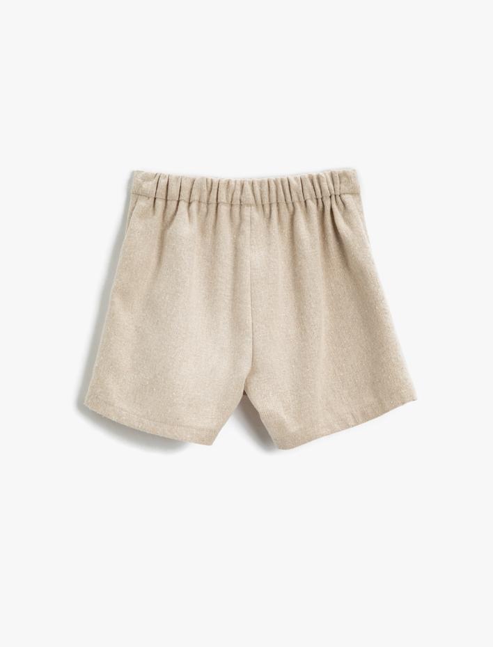 Kız Çocuk Basic Şort Etek Pileli Kruvaze