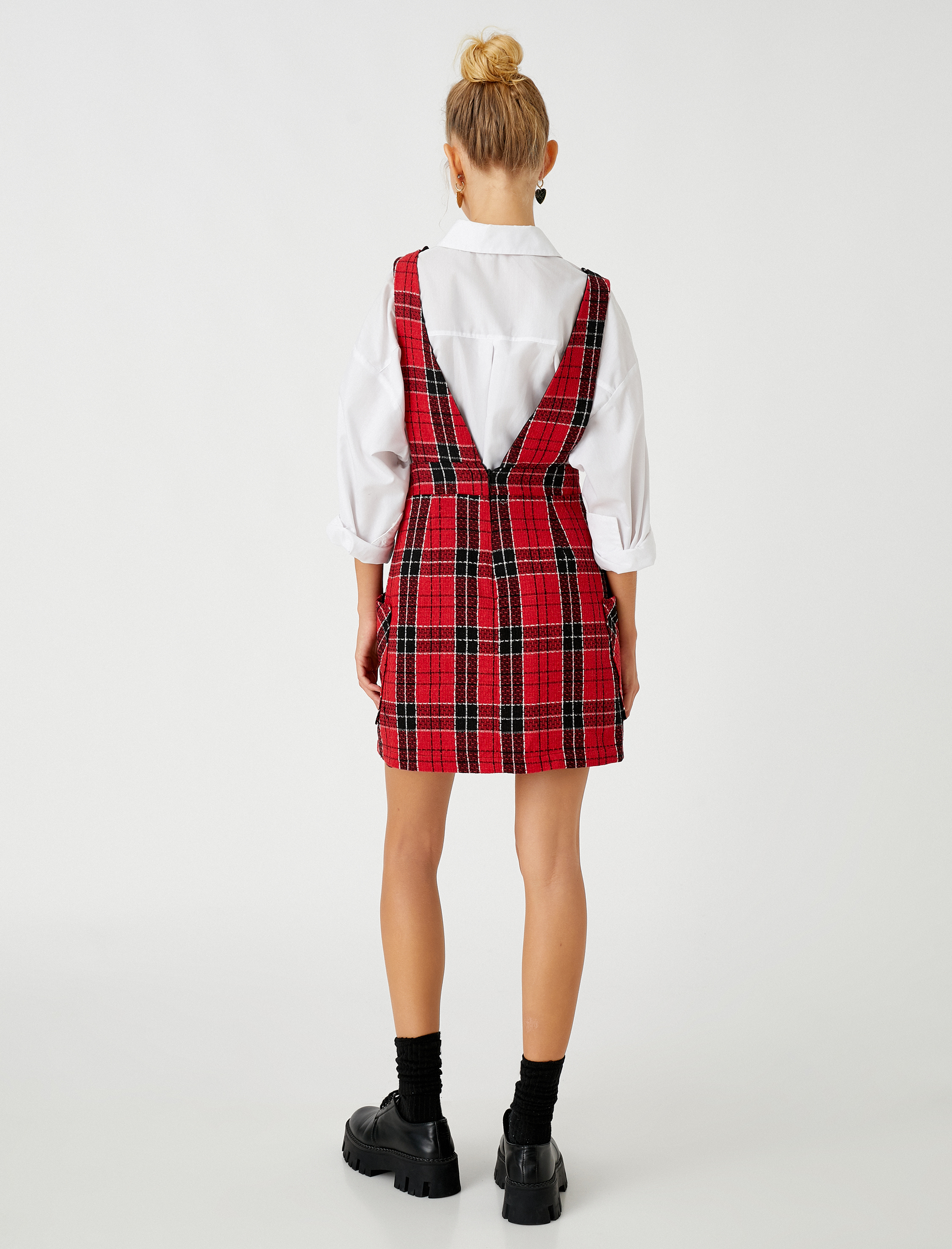   Ekoseli Tulum Elbise