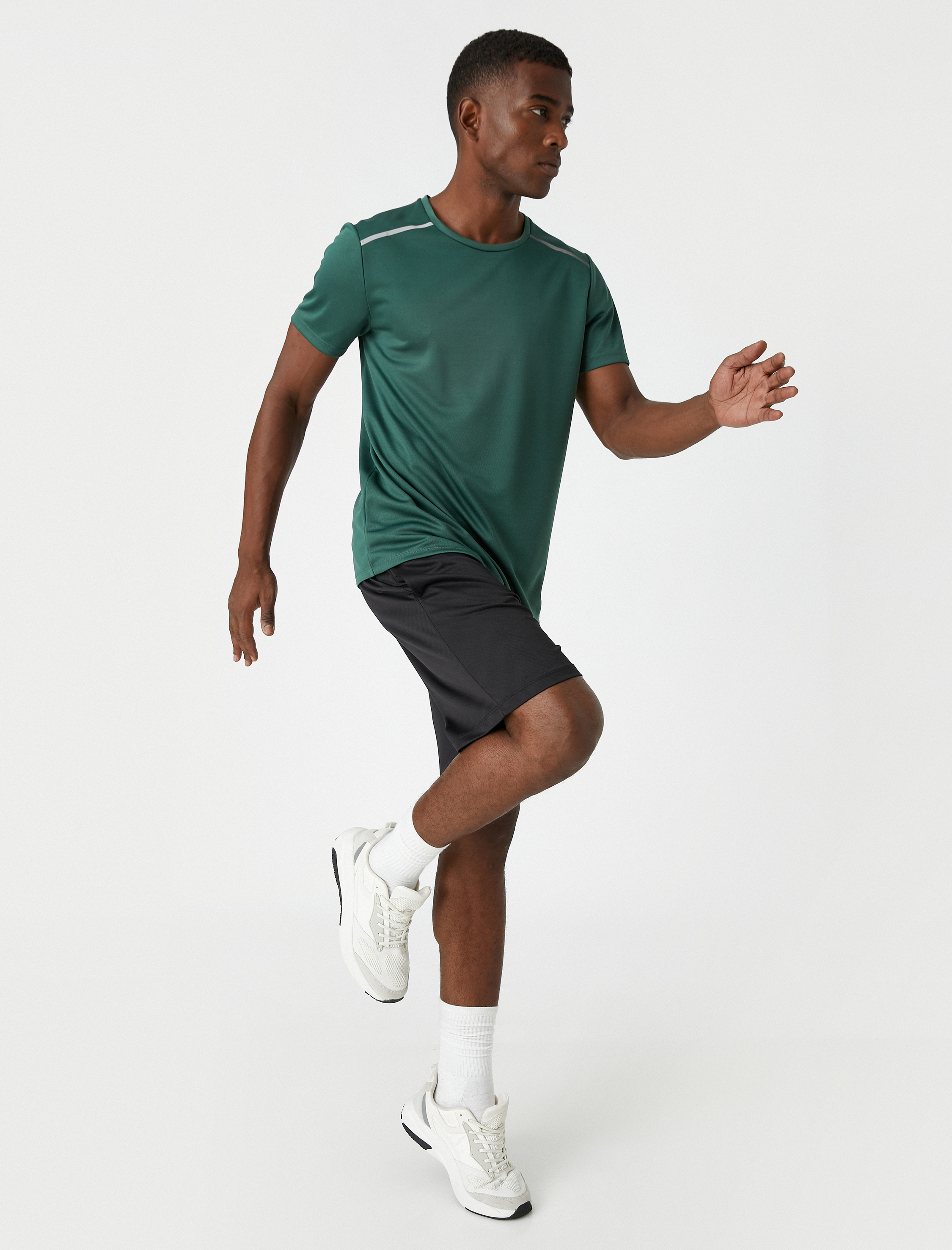   Baskılı Spor Tişört Bisiklet Yaka