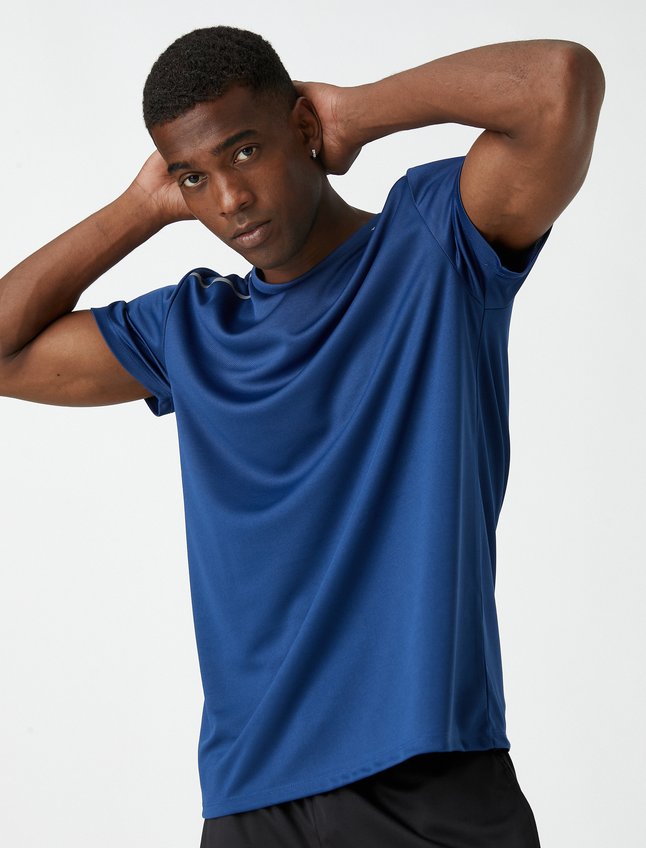   Baskılı Spor Tişört Bisiklet Yaka