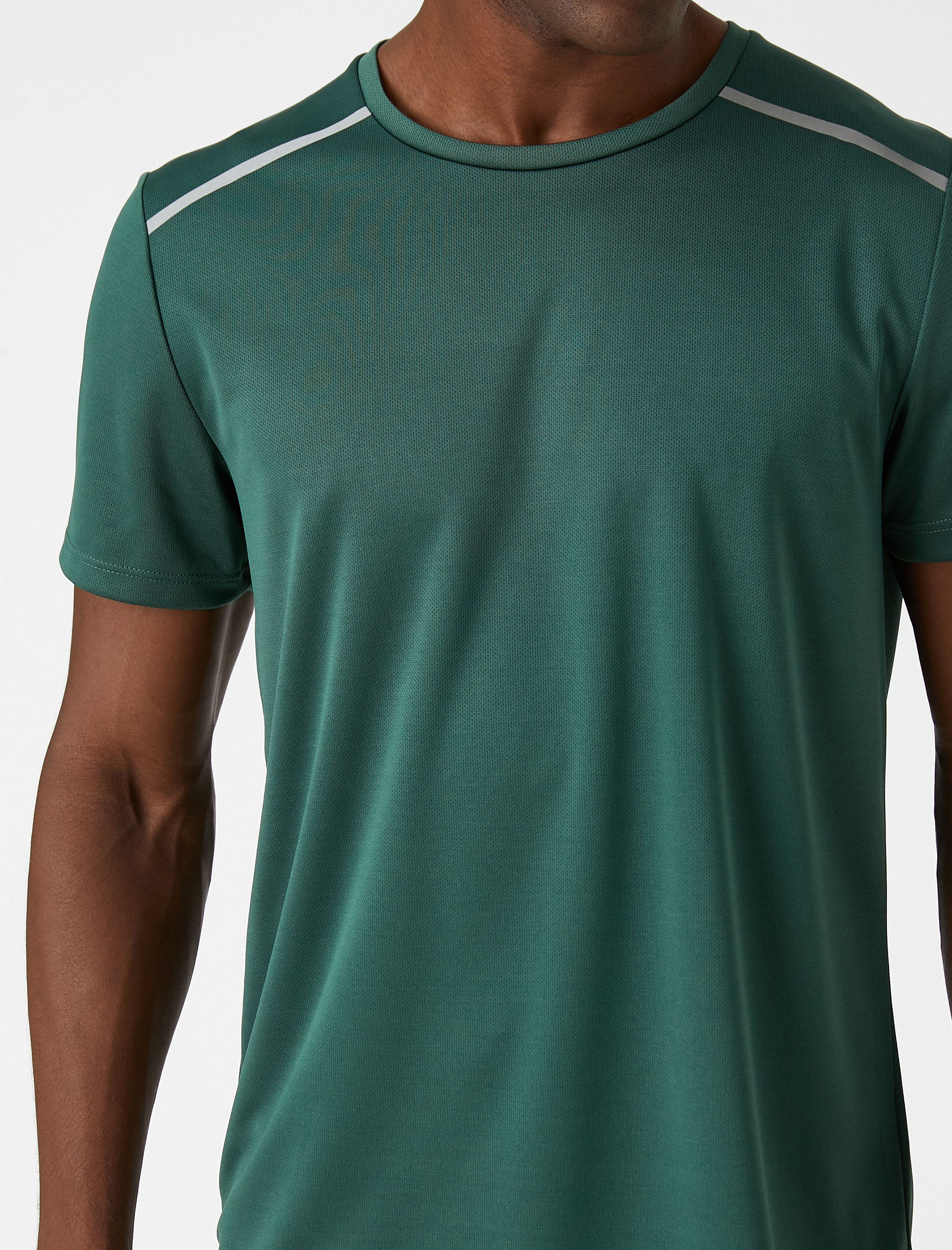   Baskılı Spor Tişört Bisiklet Yaka