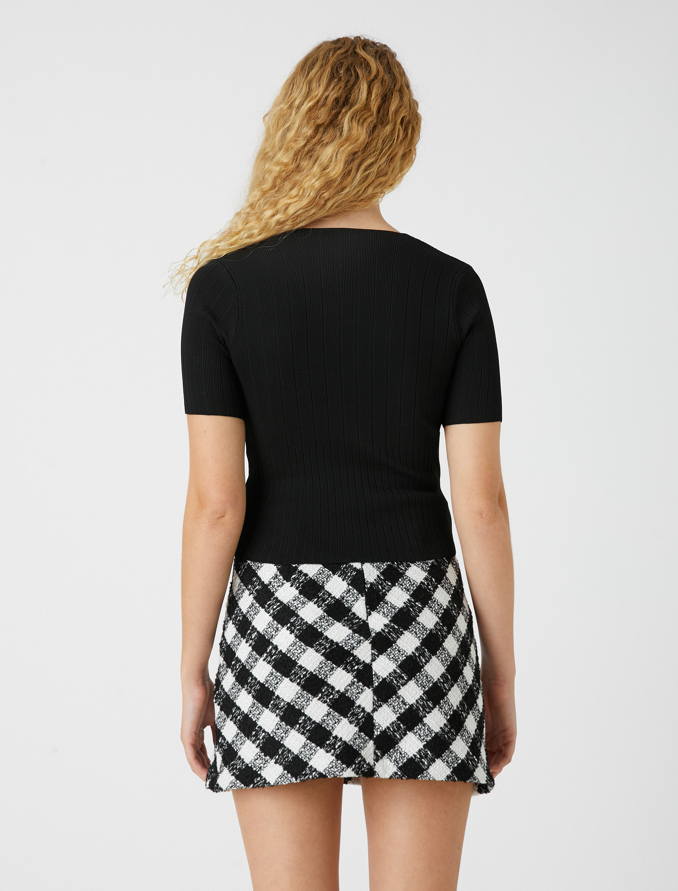   Kısa Kollu Triko Kazak