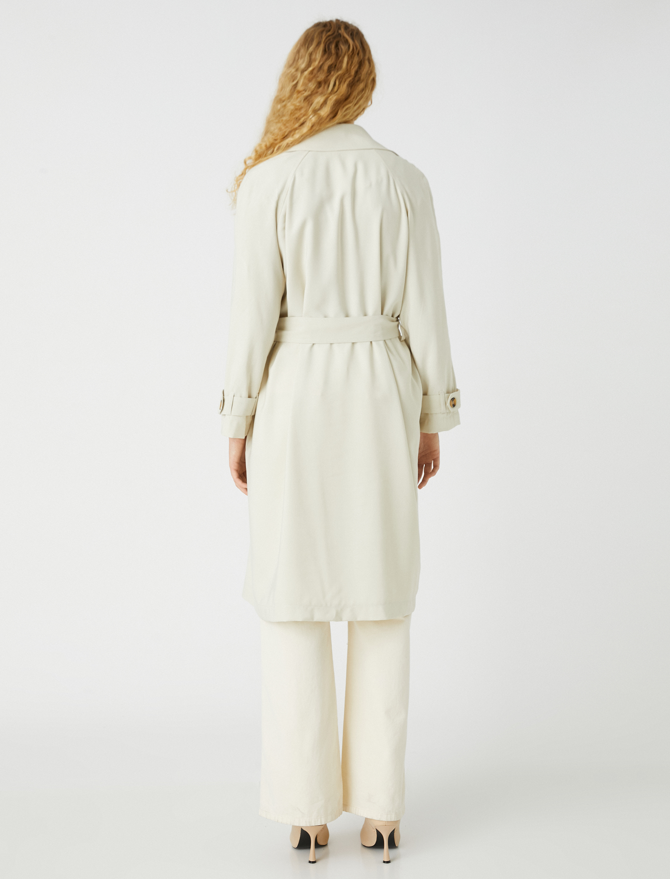   Kuşaklı Midi Boy Trençkot