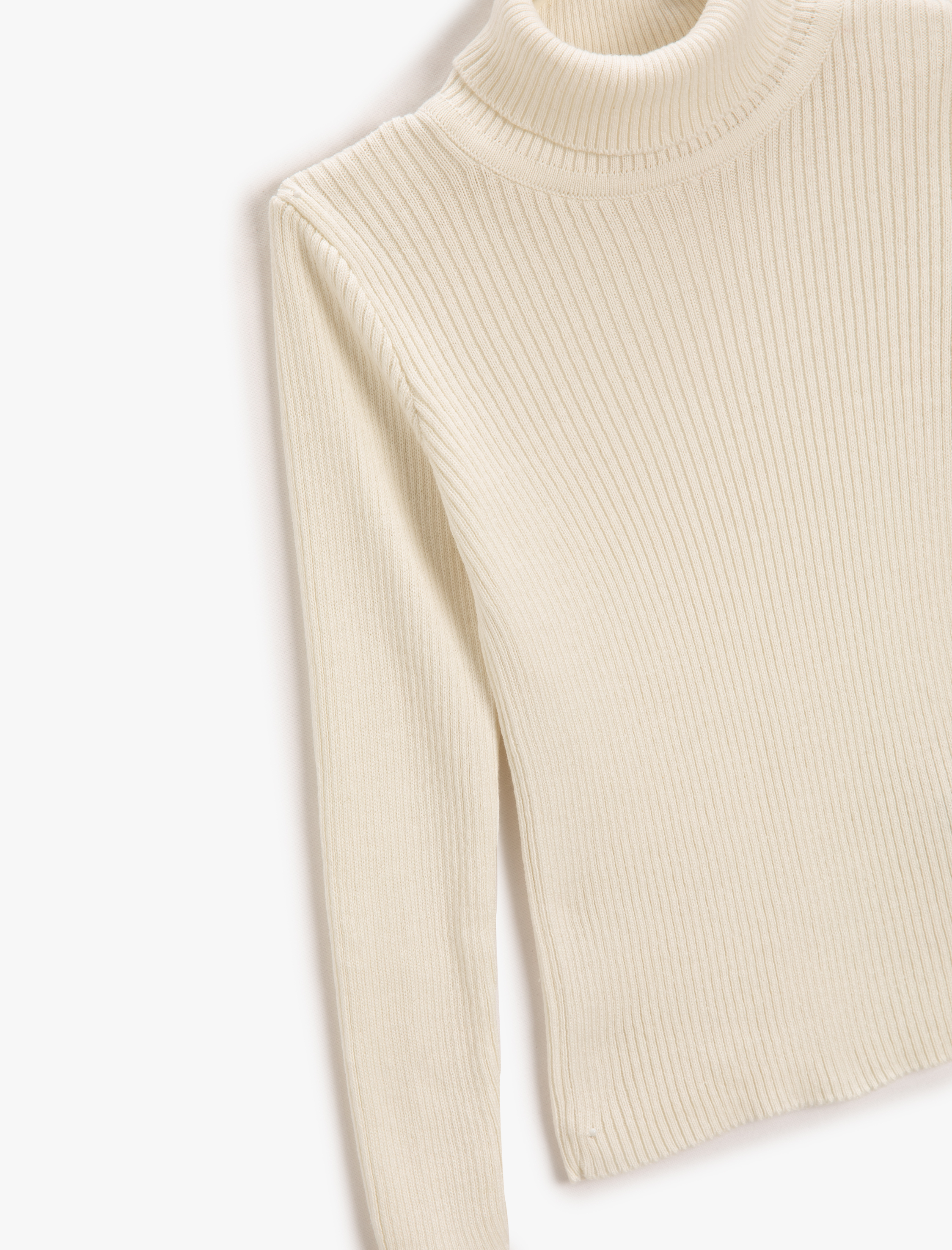 Kız Çocuk Basic Balıkçı Yaka Kazak Ribanalı