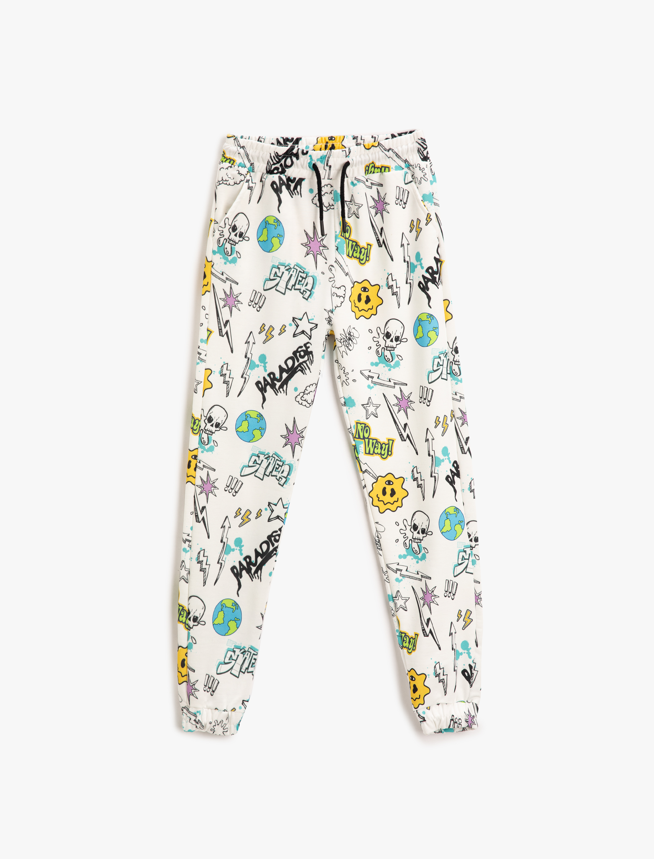  Erkek Çocuk Baskılı Jogger Eşofman Altı