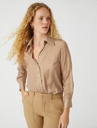 Saten Gömlek Uzun Kollu