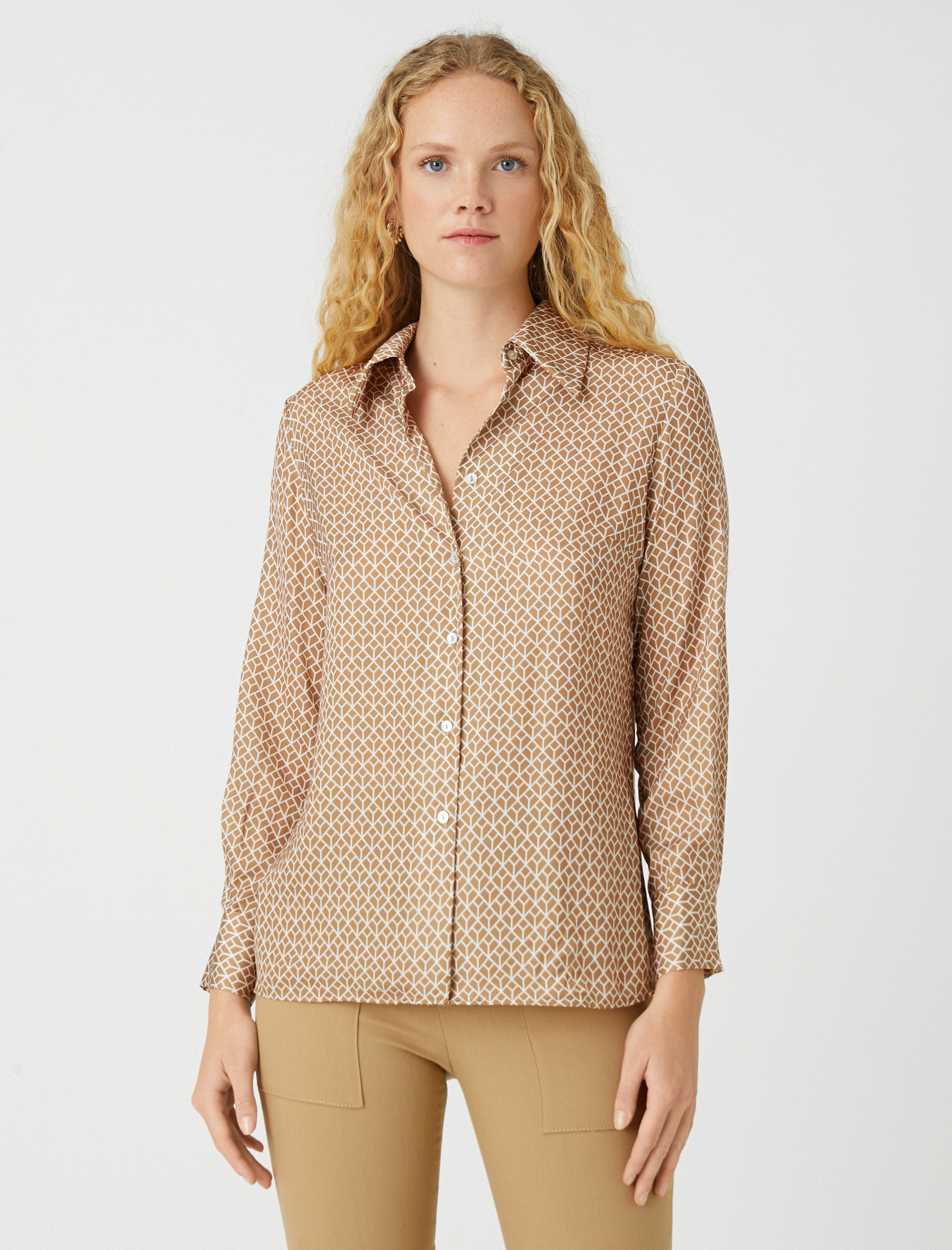   Saten Gömlek Uzun Kollu