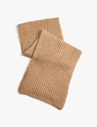 Lastikli Örgü Atkı