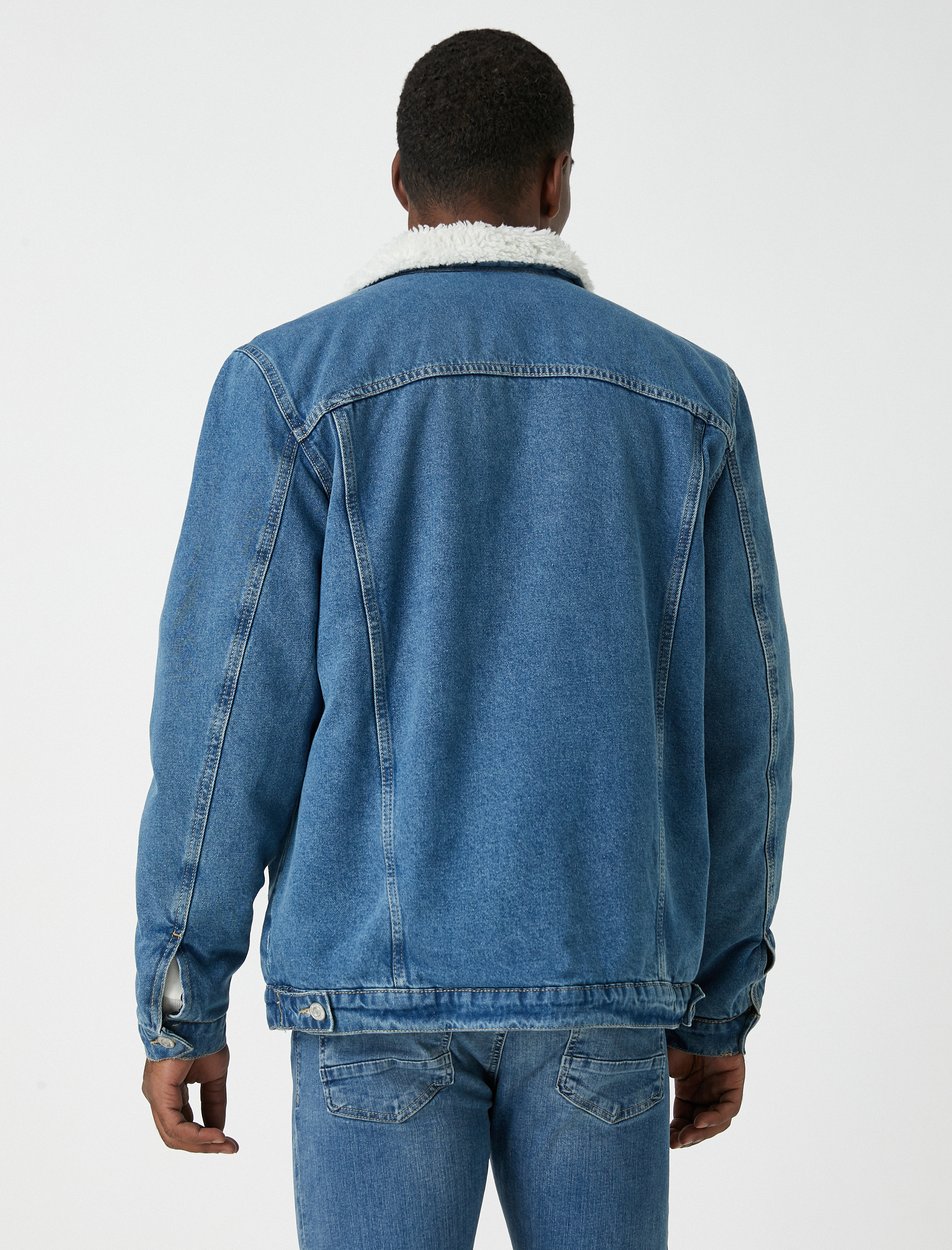   Basic Kot Ceket Yaka Detaylı