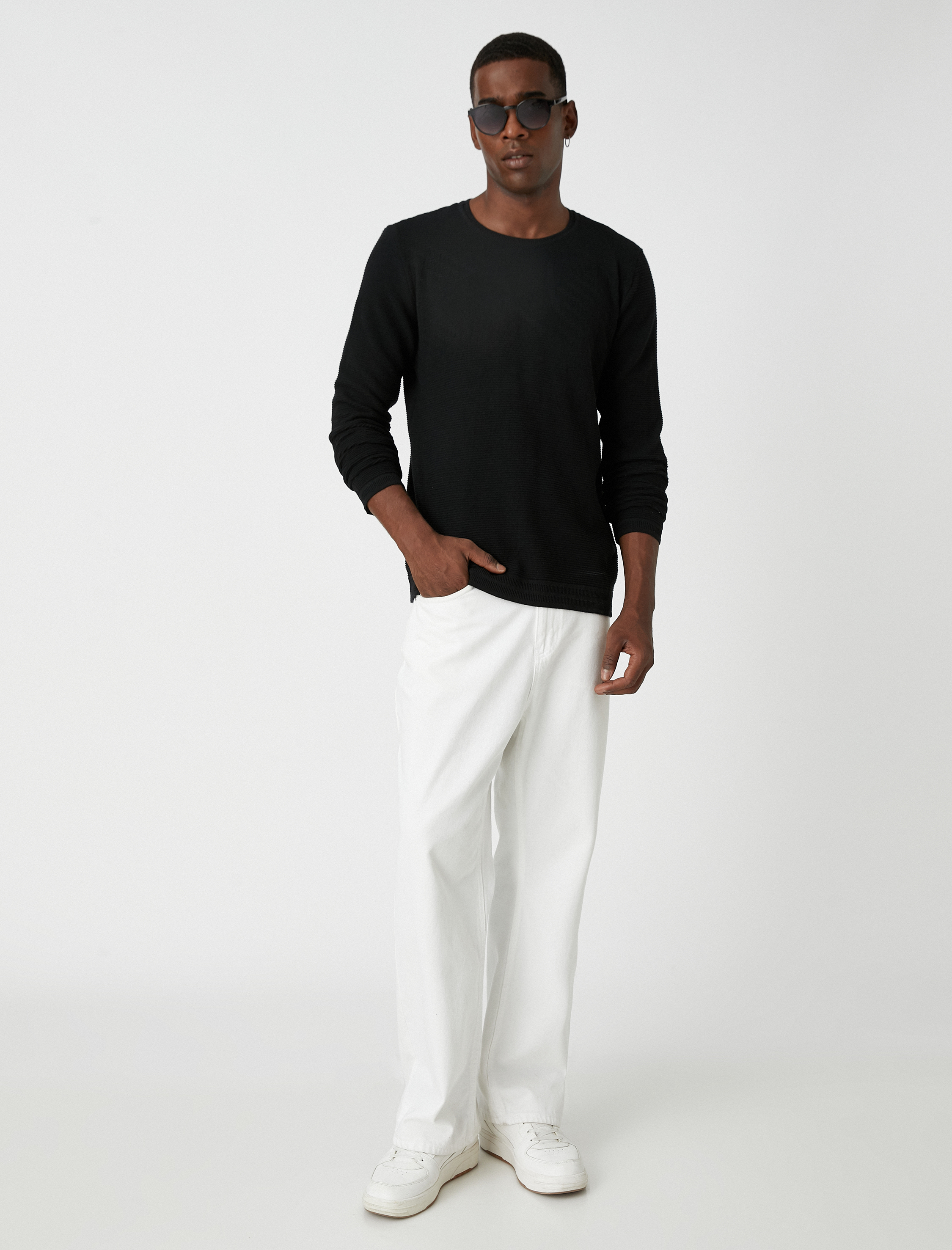   Basic Dokulu Kazak Bisiklet Yaka