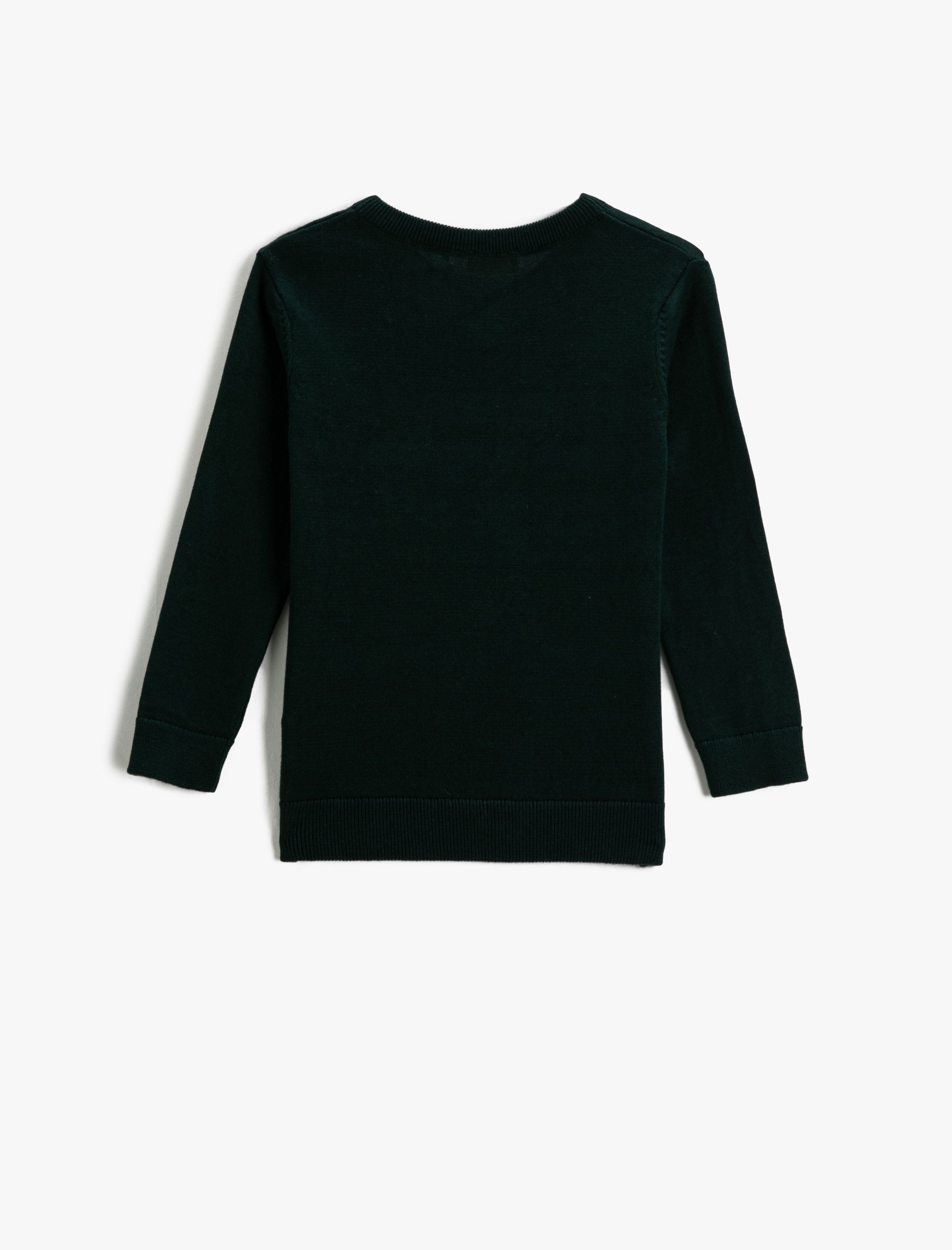  Erkek Çocuk Kazak Pamuklu Basic V Yaka