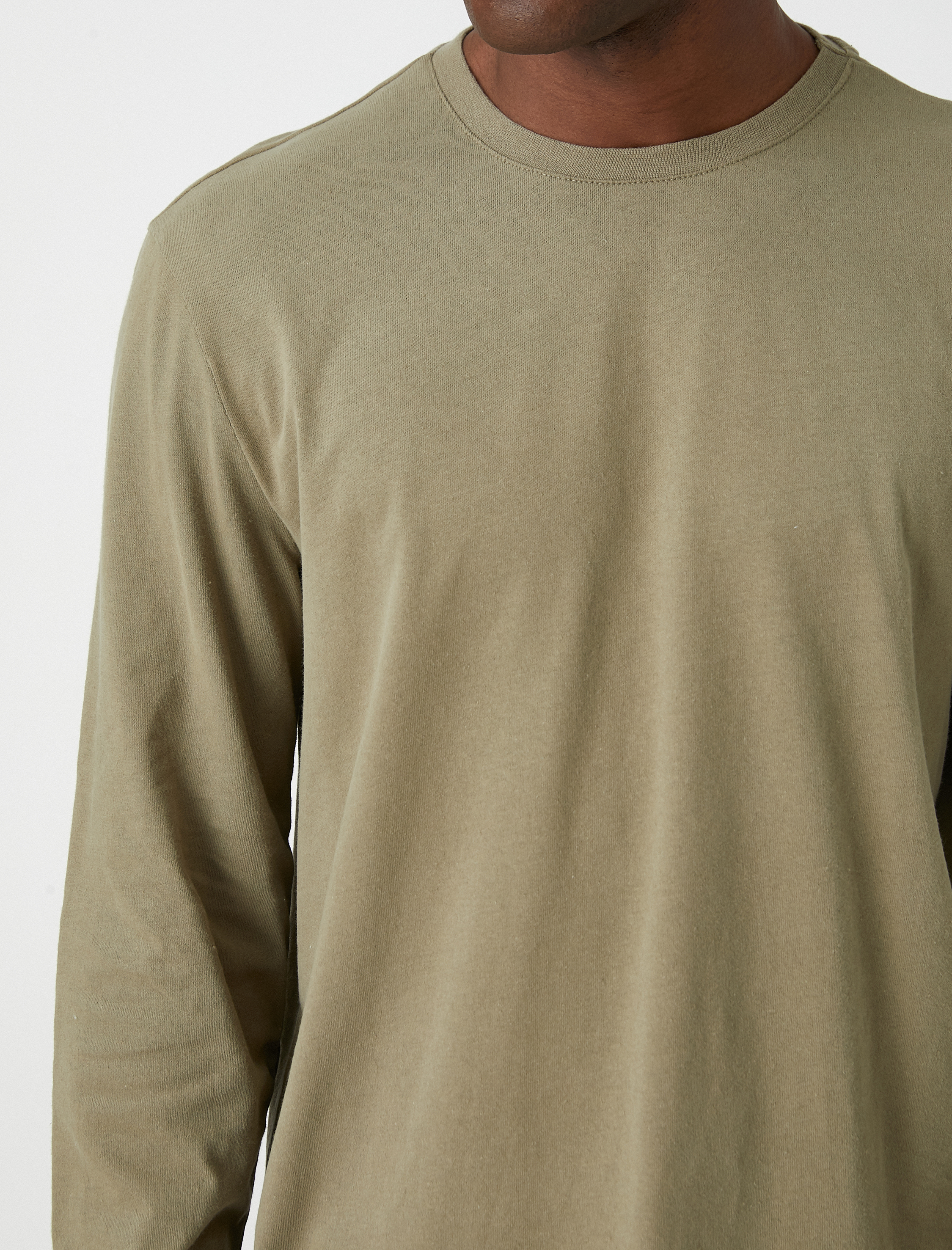   Uzun Kollu Tişört Bisiklet Yaka