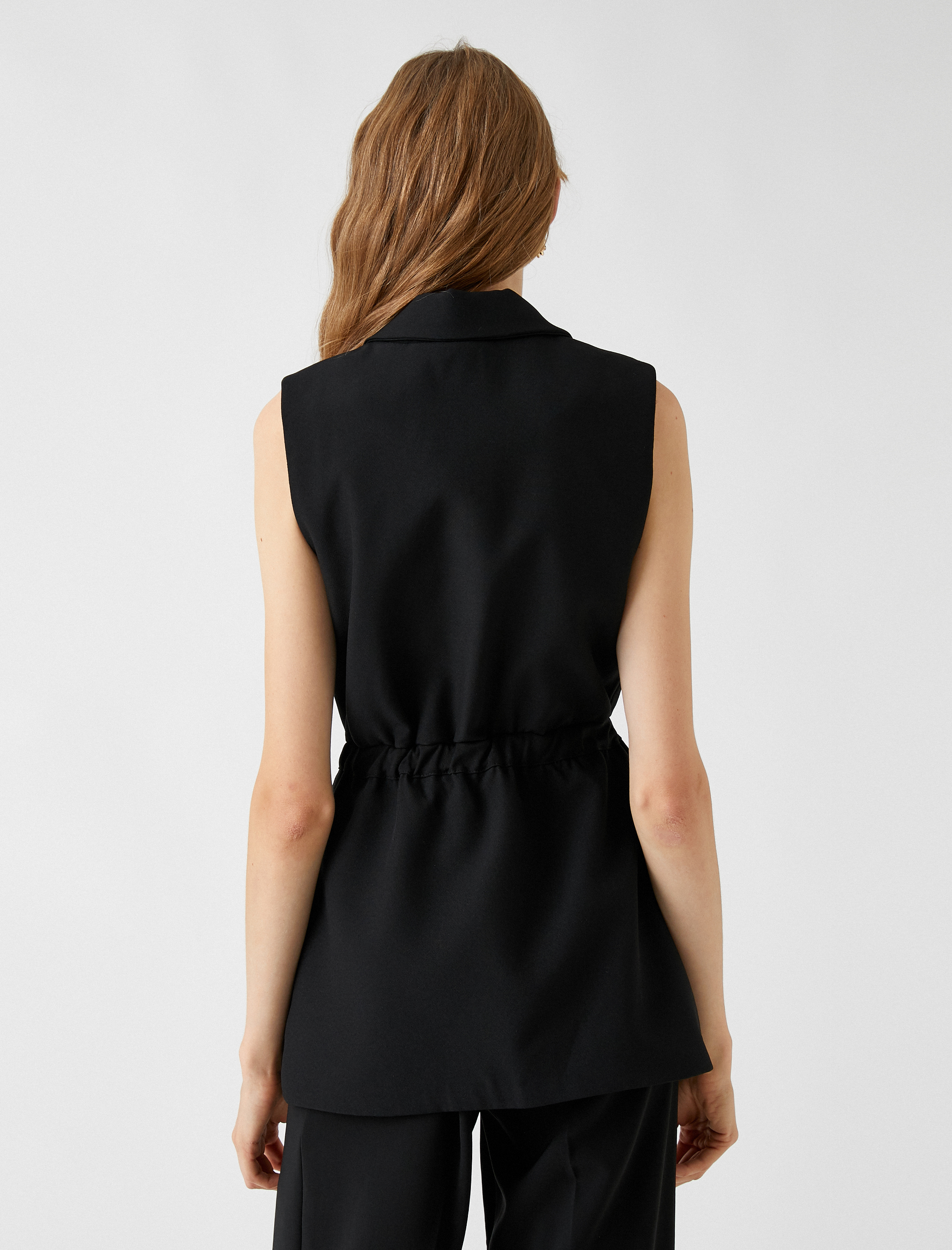   Kemerli Blazer Yelek