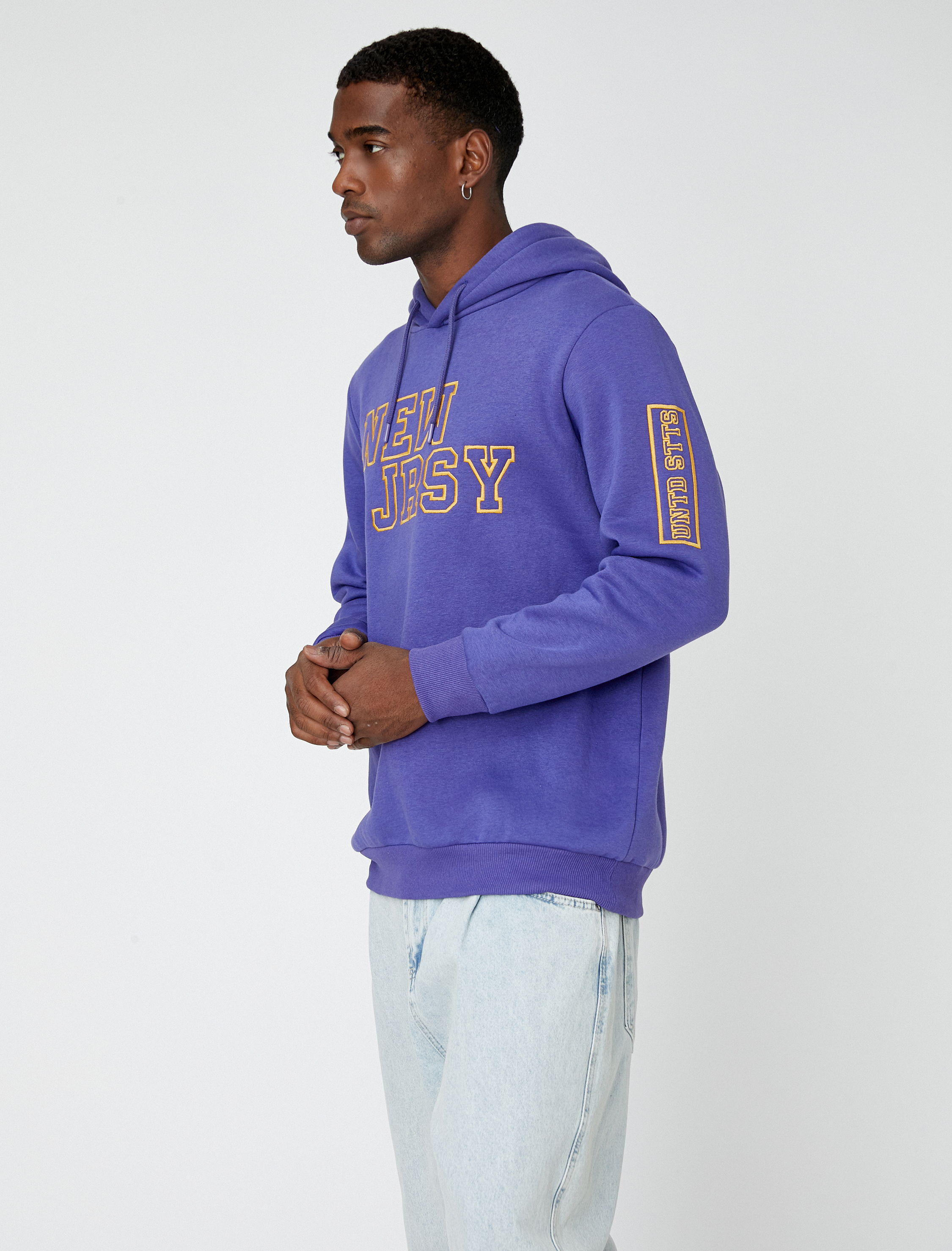   Kolej Baskılı Kapşonlu Sweatshirt