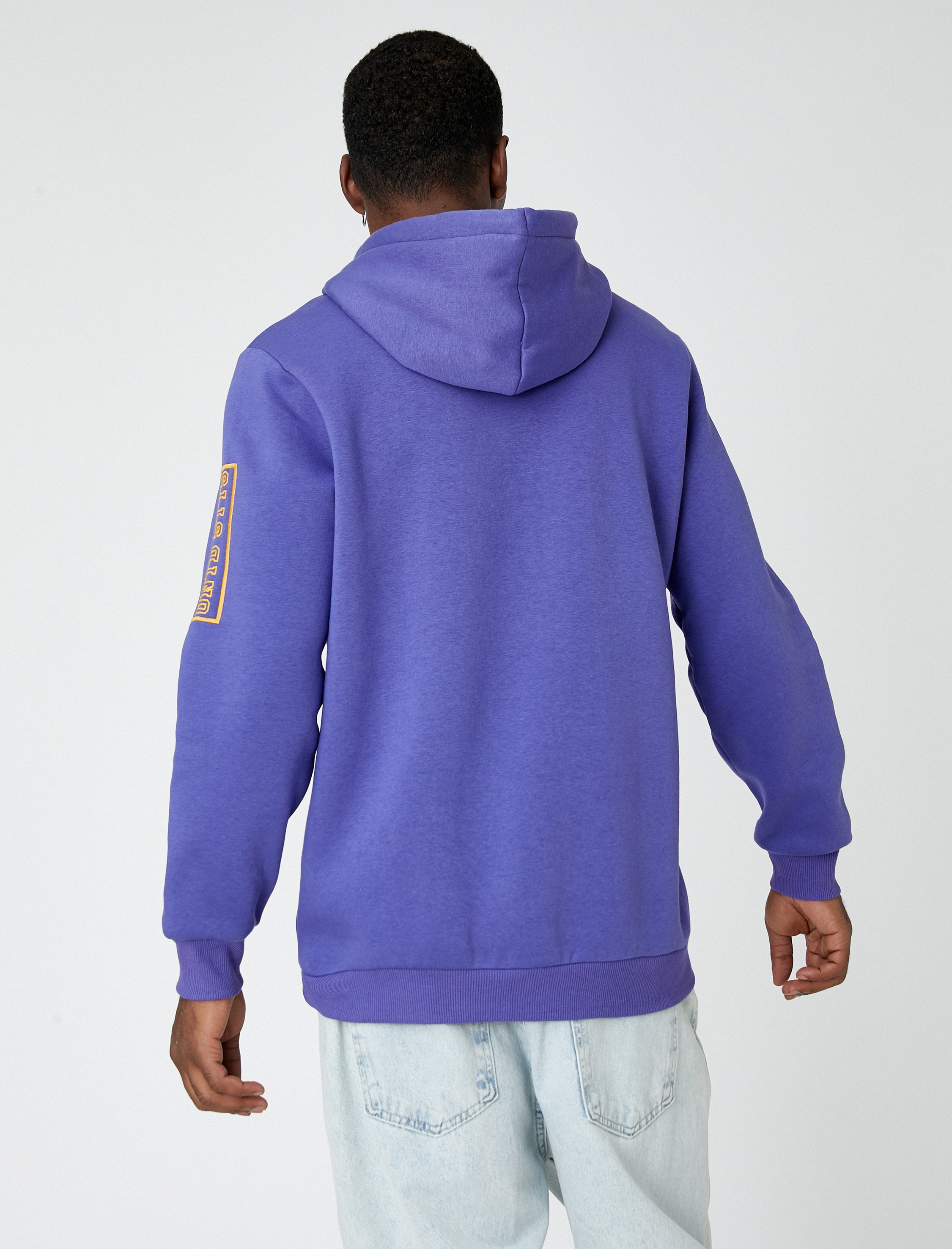   Kolej Baskılı Kapşonlu Sweatshirt